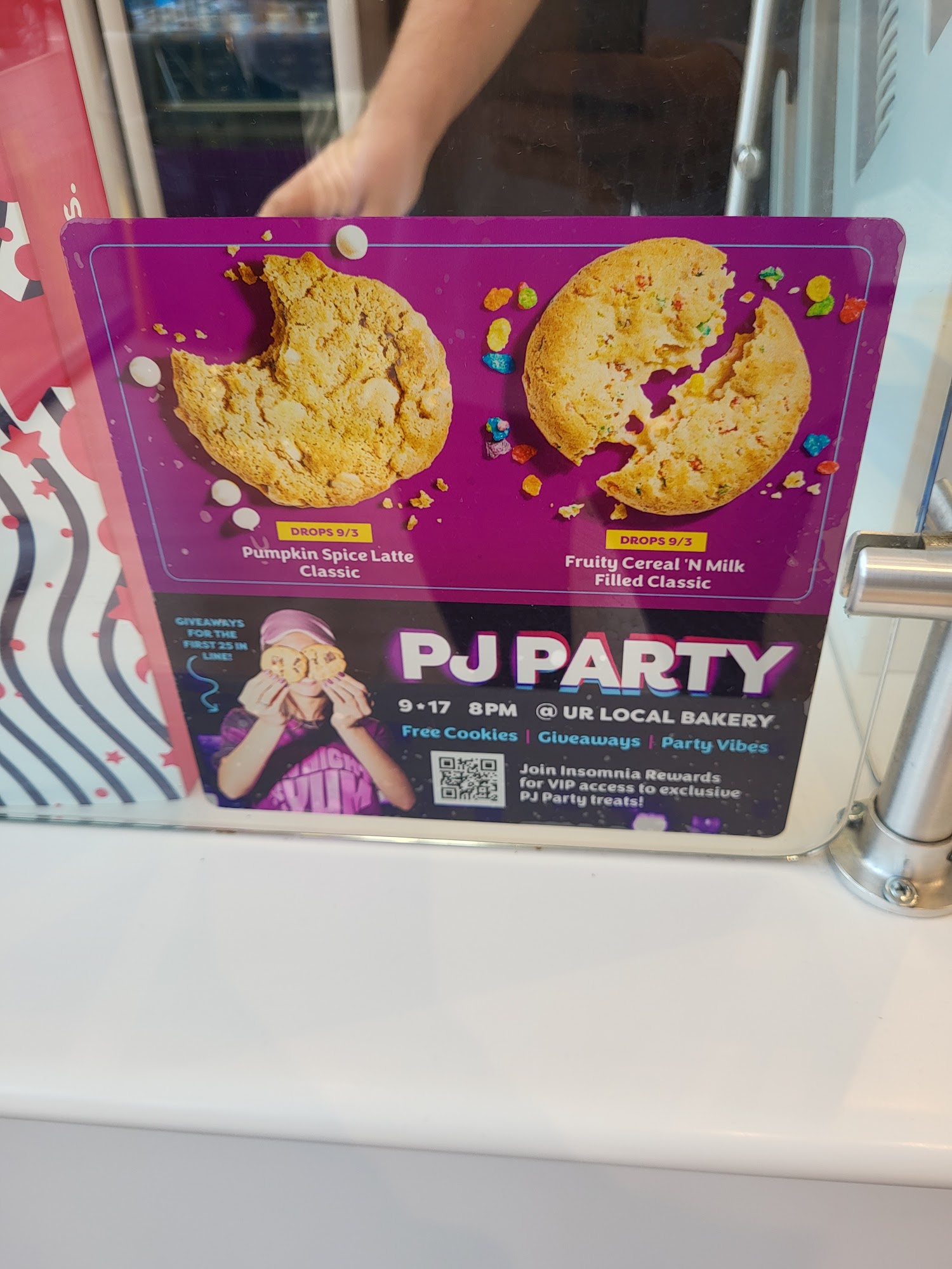 Insomnia Cookies Menu