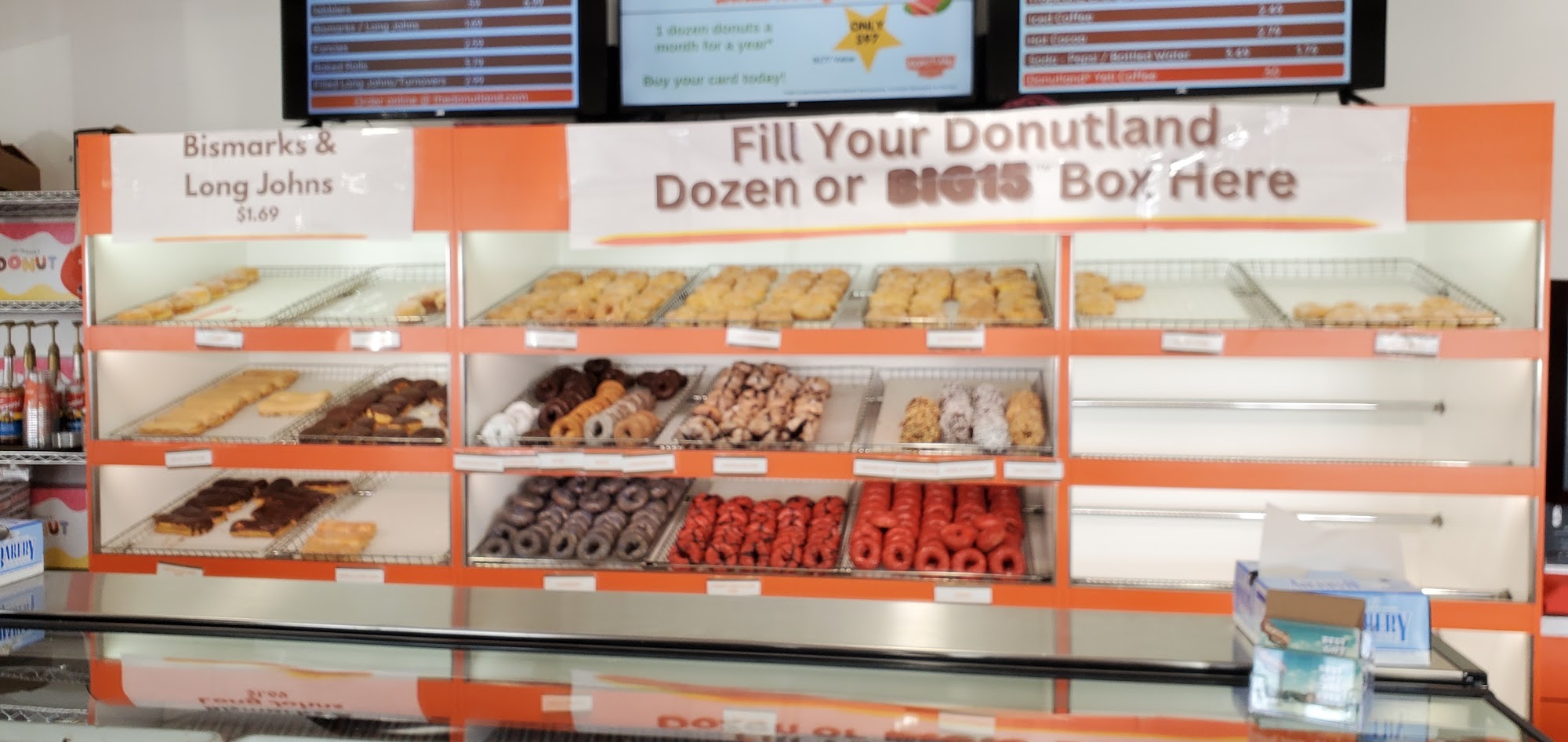 Donutland Menu