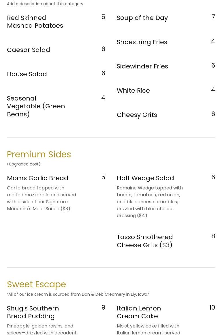 The District CR Menu