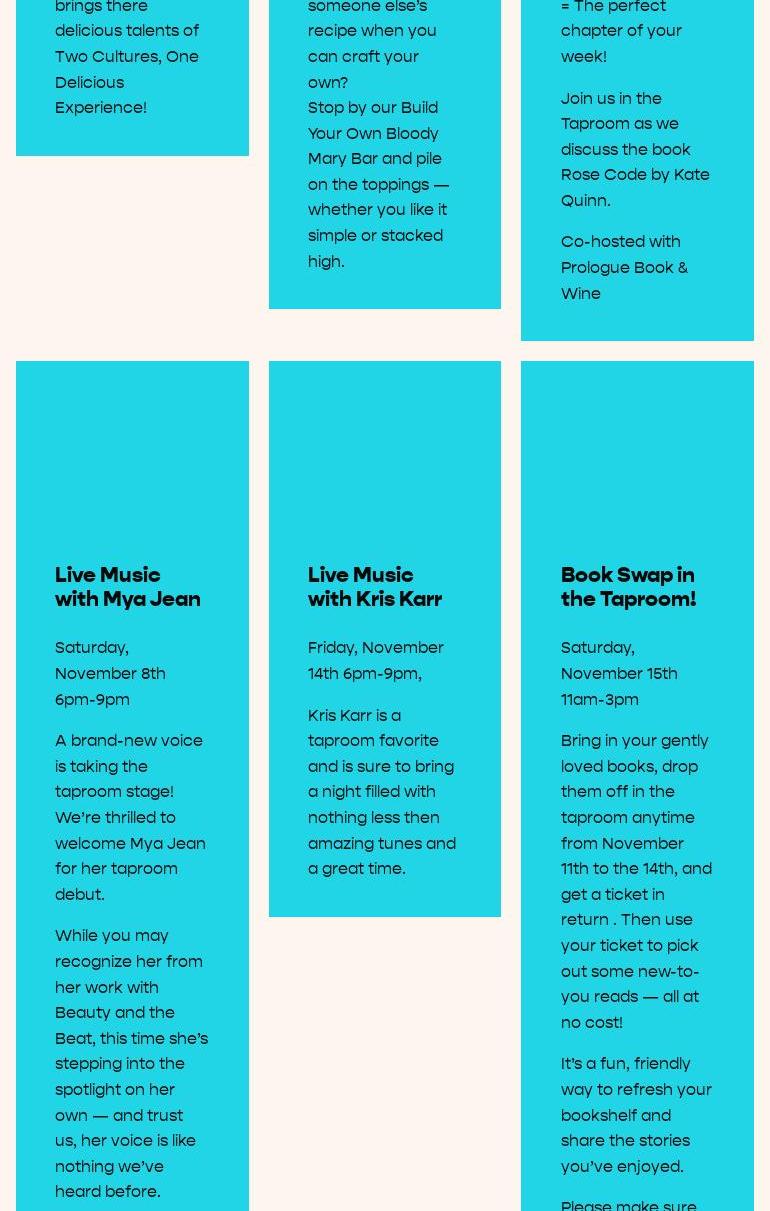 Tellurian Brewing Menu