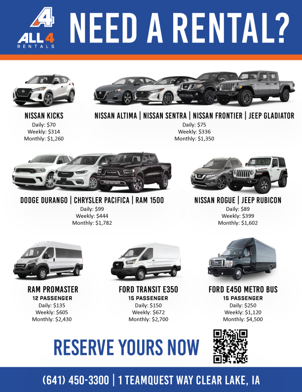 ALL 4 1 TeamQuest Way, Clear Lake Iowa 50428