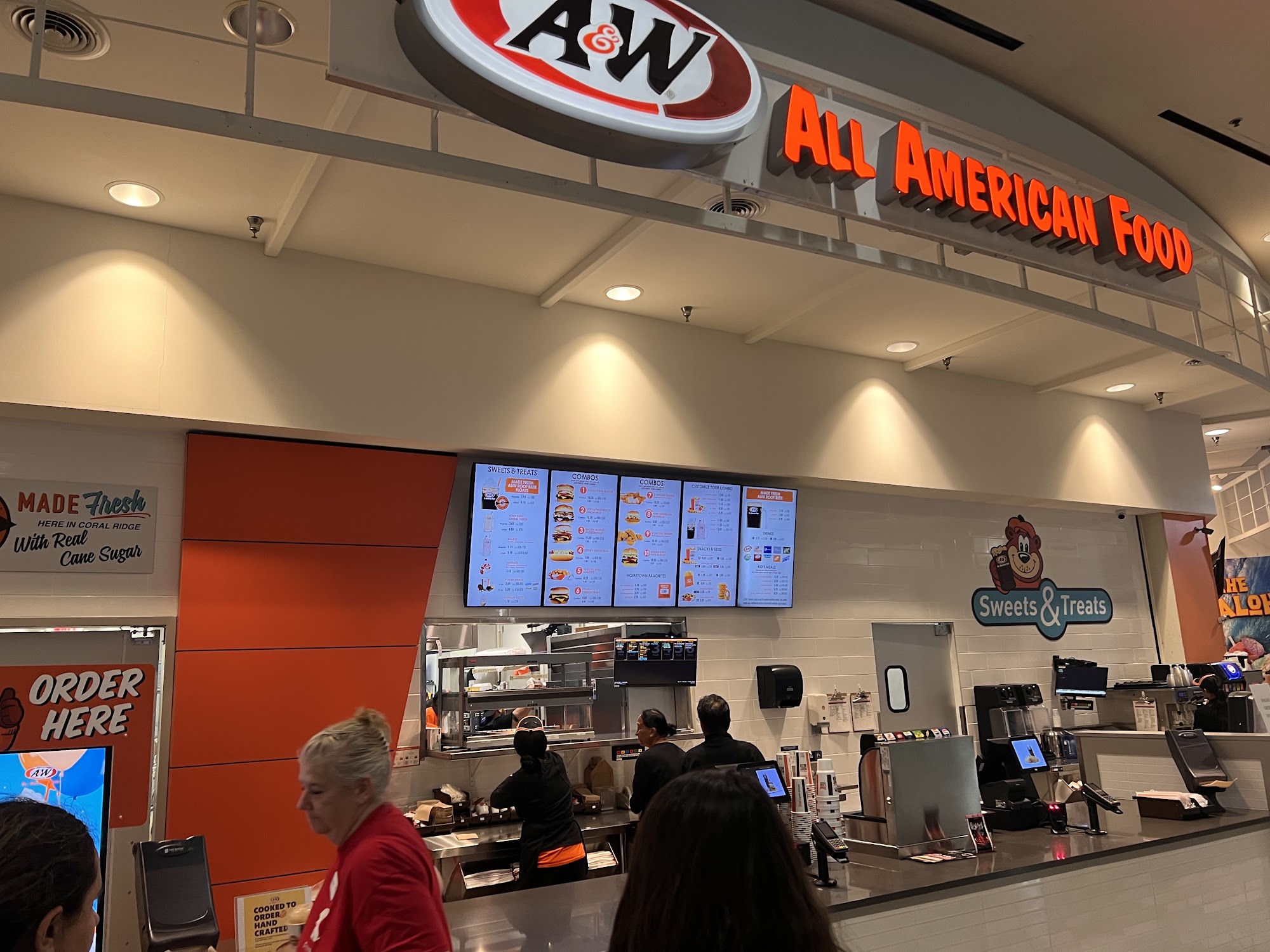 A&W Restaurant Menu