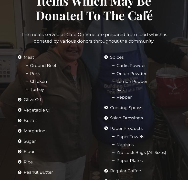 Cafe On Vine Menu