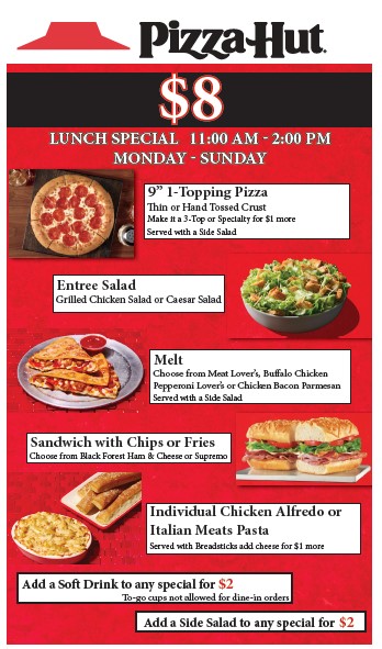 Pizza Hut Menu