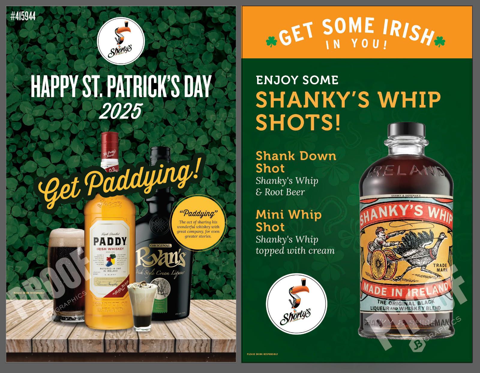 Shorty's Somewhat Fancy Bar Menu