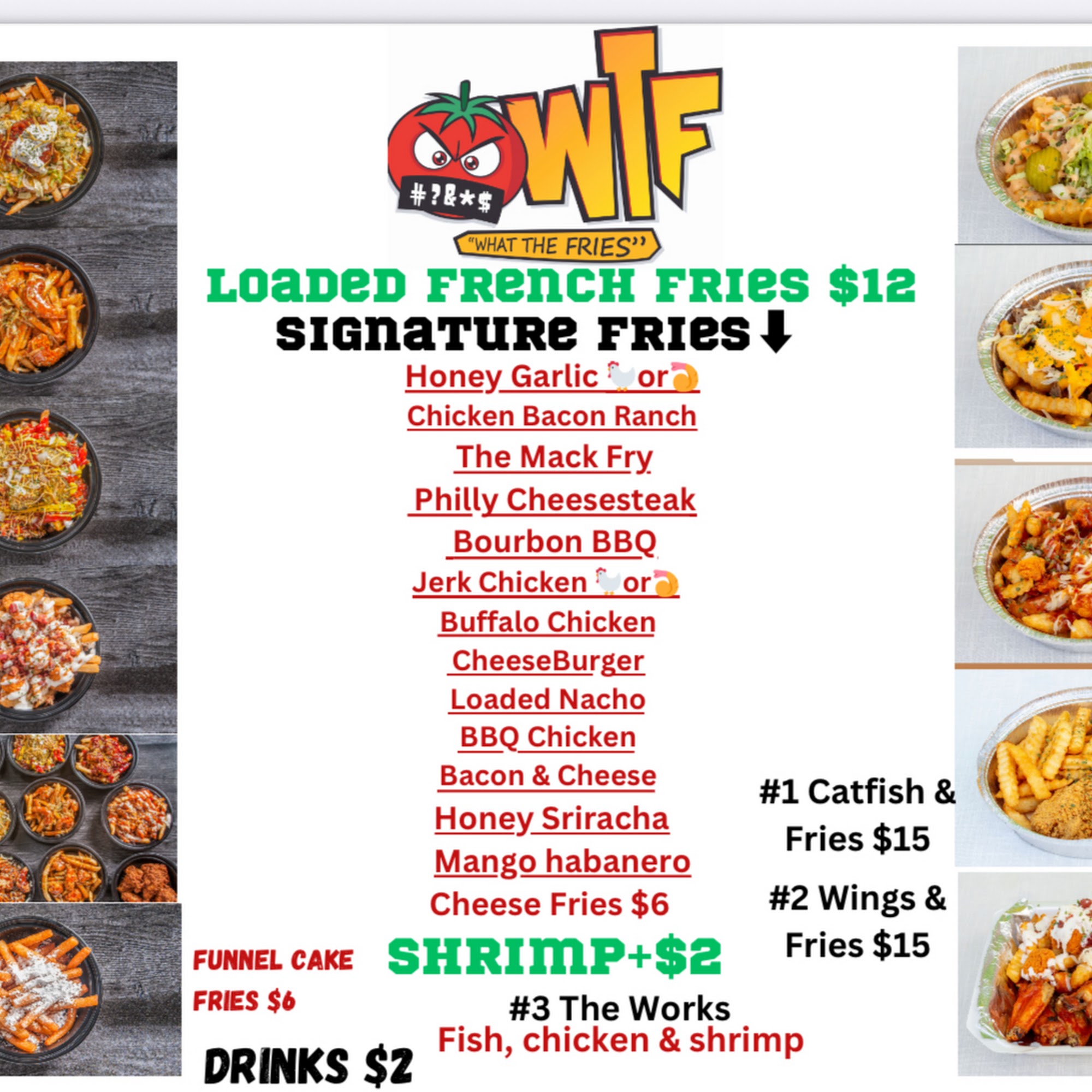 What The Fries DSM Menu