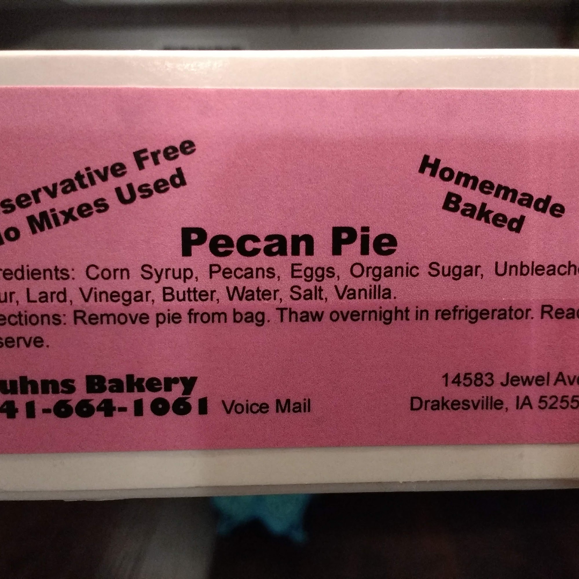 Kuhns Bakery 14583 Jewel Ave, Drakesville