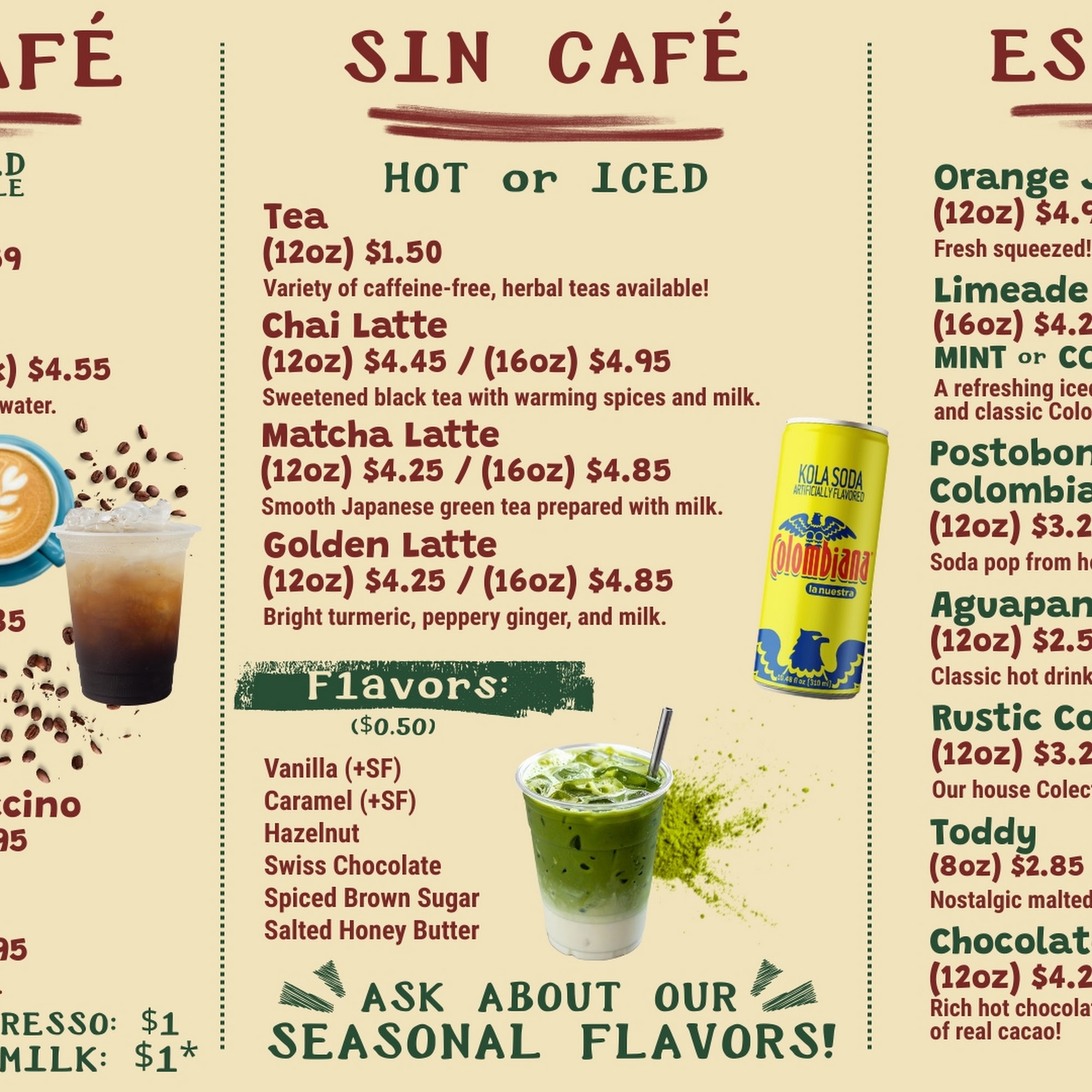 @Papi’s Café Menu