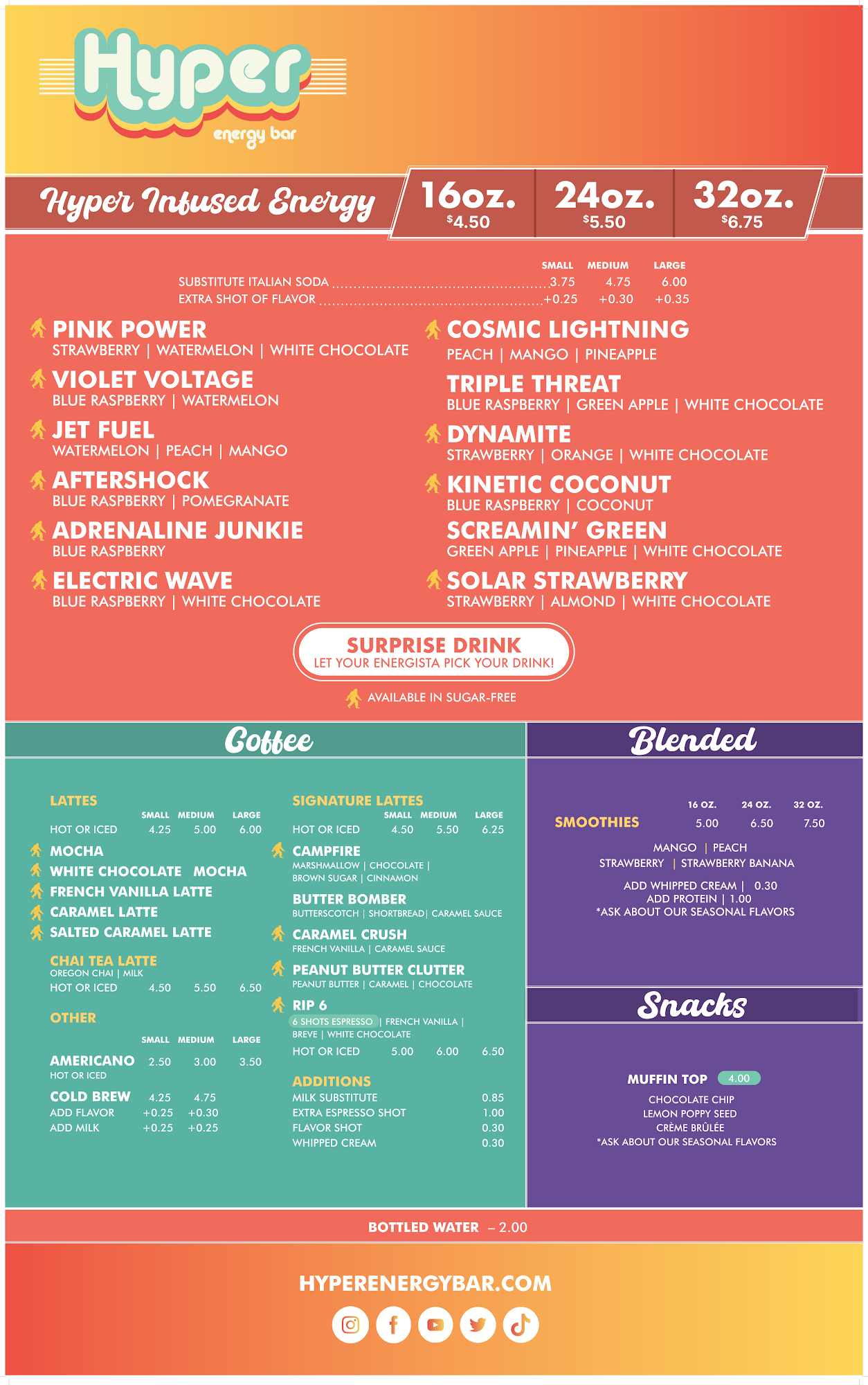 Hyper Energy Bar Grimes Menu