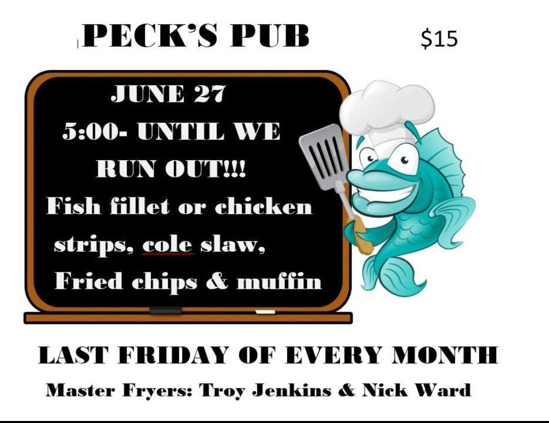Peck's Pub Menu
