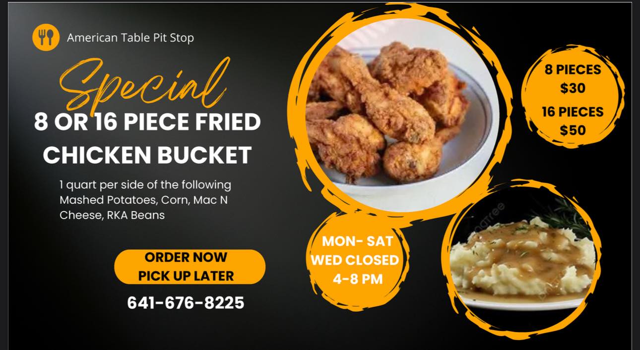 The American Table / P.O.Box Menu