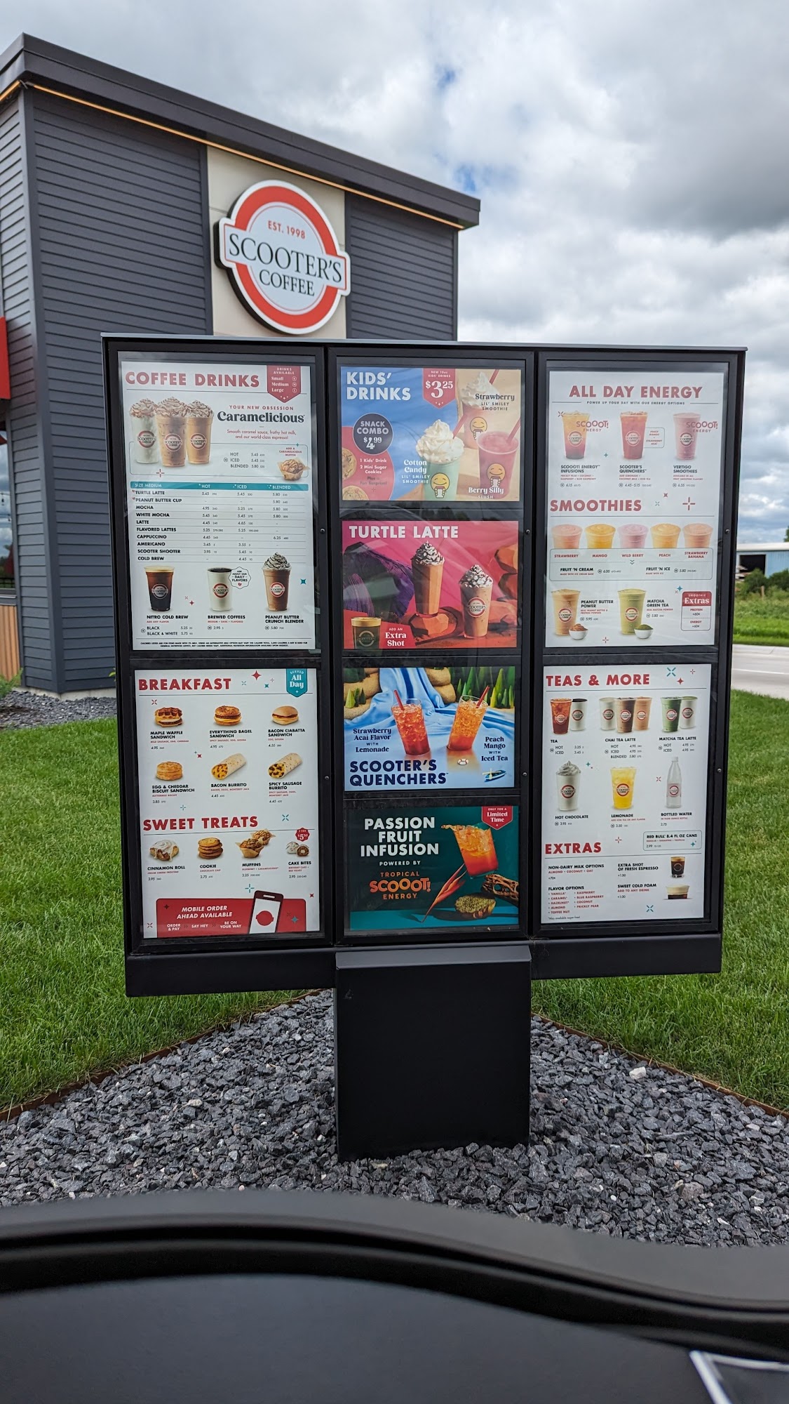 Scooter's Coffee Menu