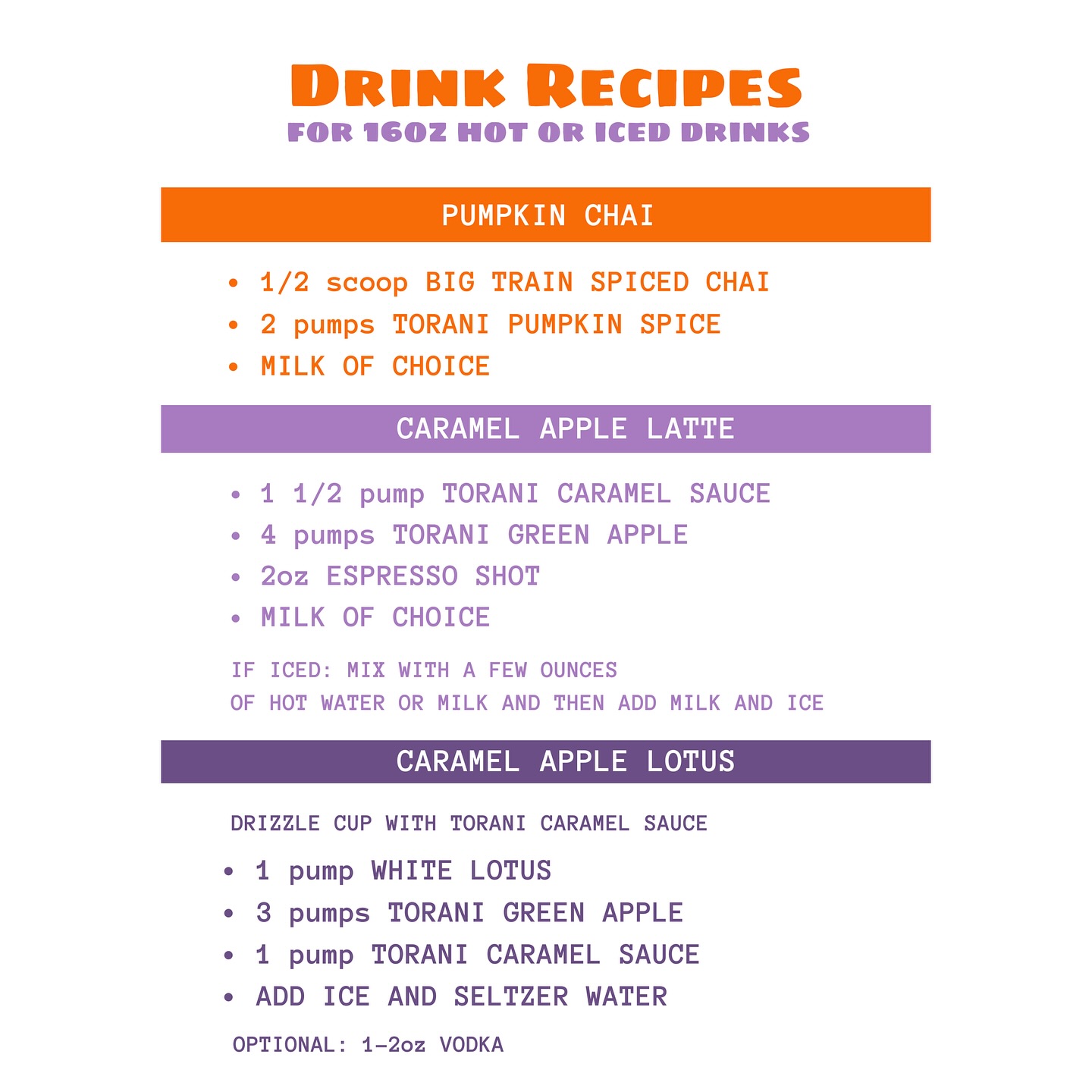 Coffee King Roasting and Supply Co. Menu