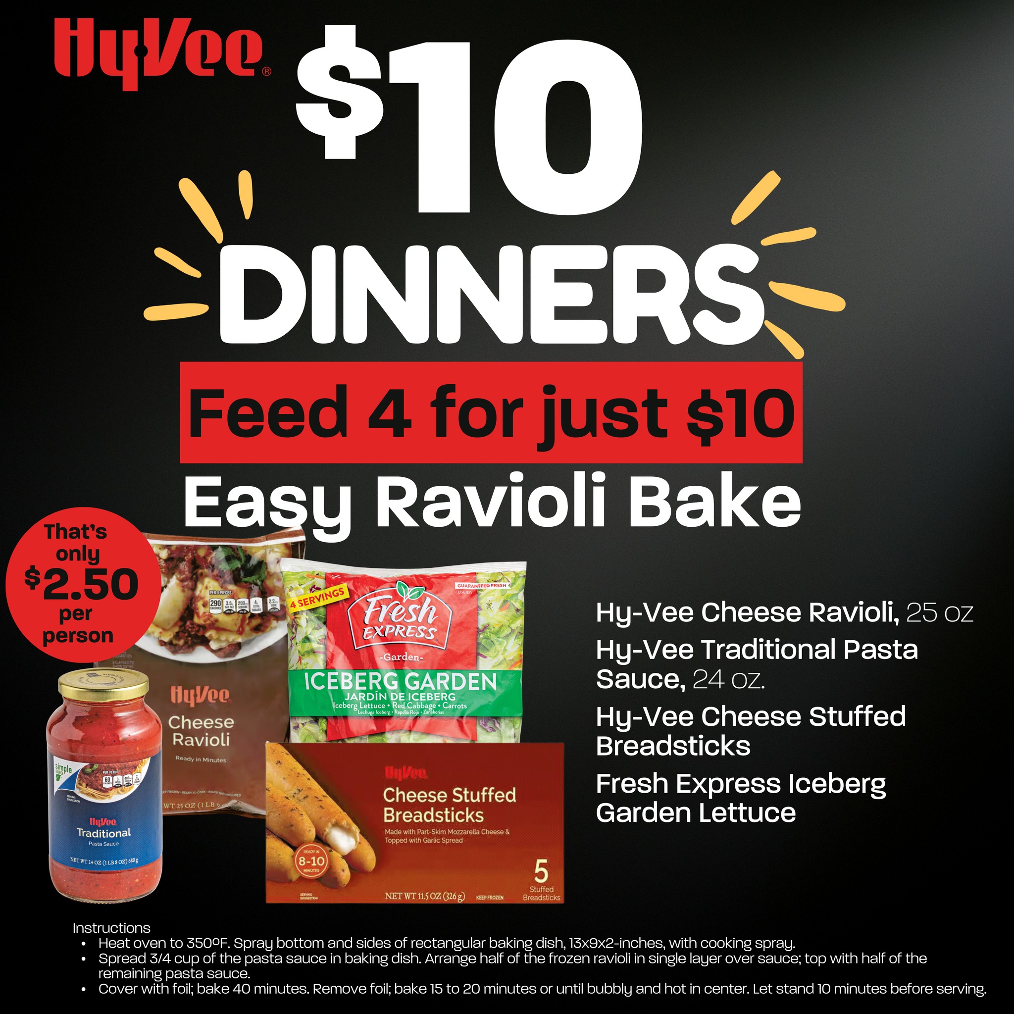 Hy-Vee Chinese Menu