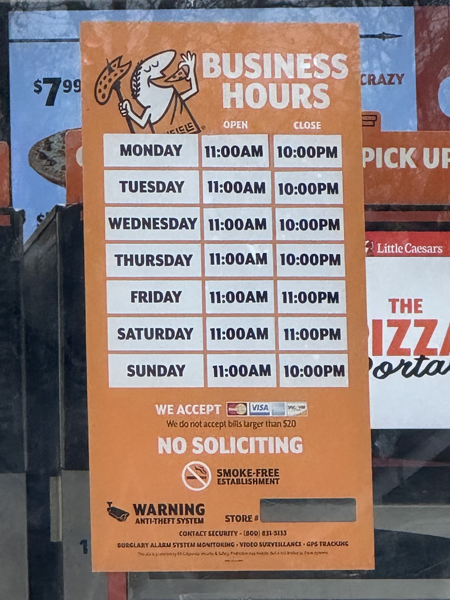 Little Caesars Pizza Menu