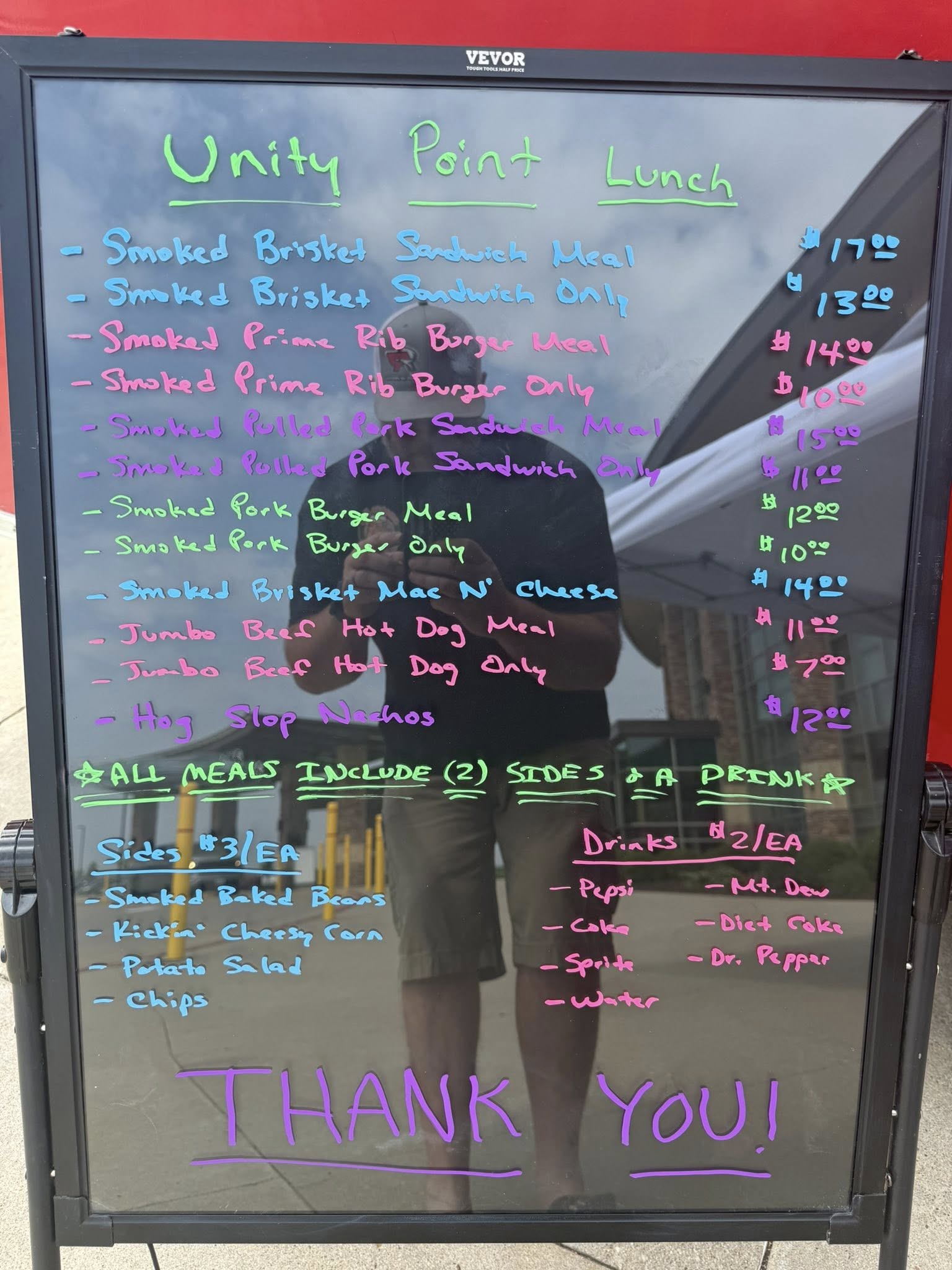 Smokin Hog Pit Stop BBQ Menu