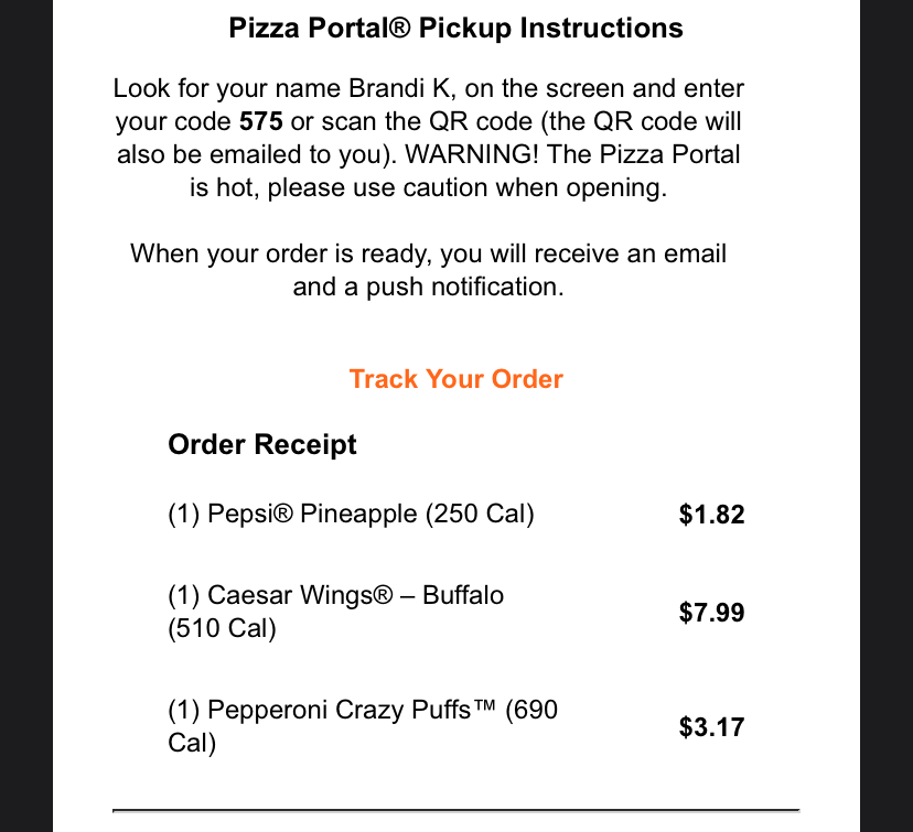 Little Caesars Pizza Menu