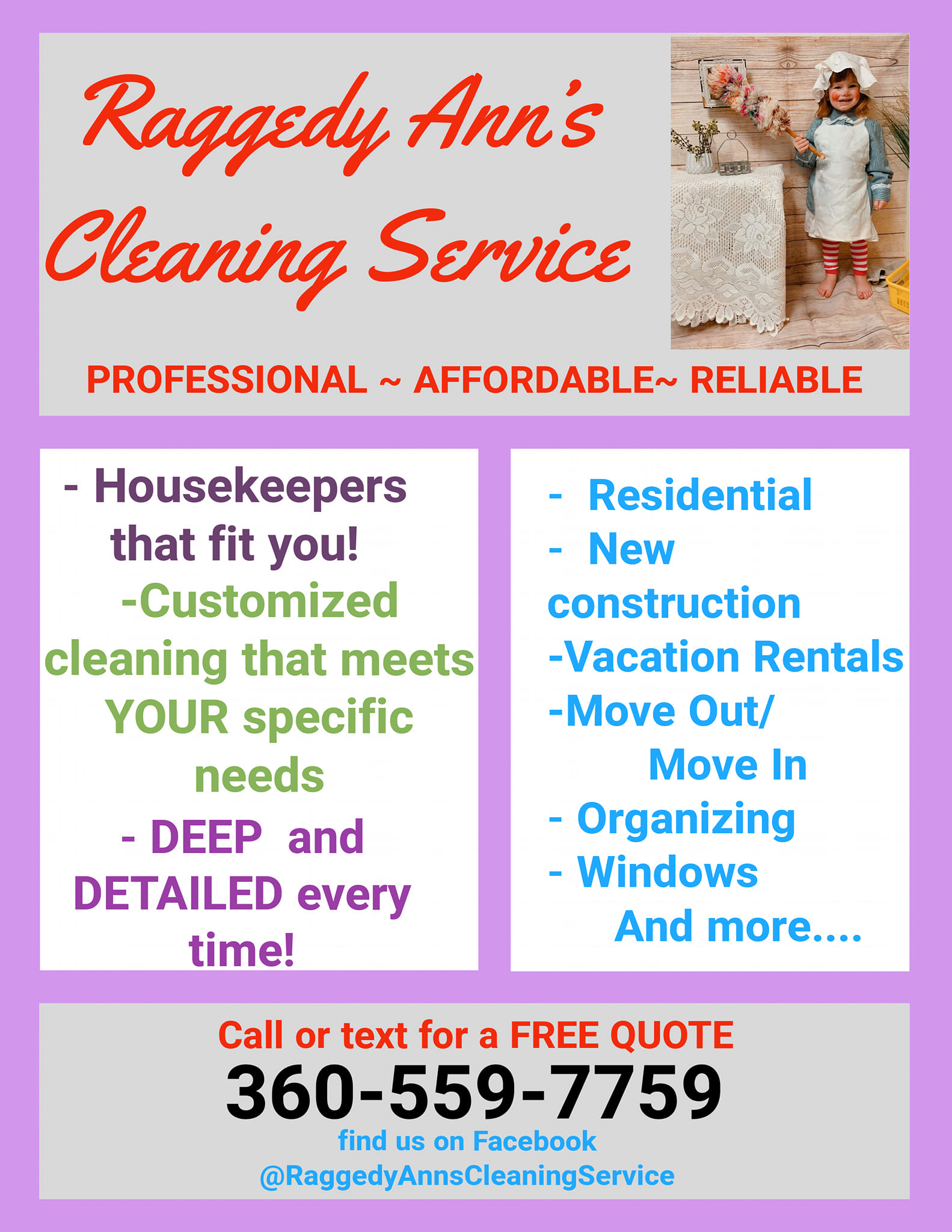 Raggedy Ann's Cleaning Services