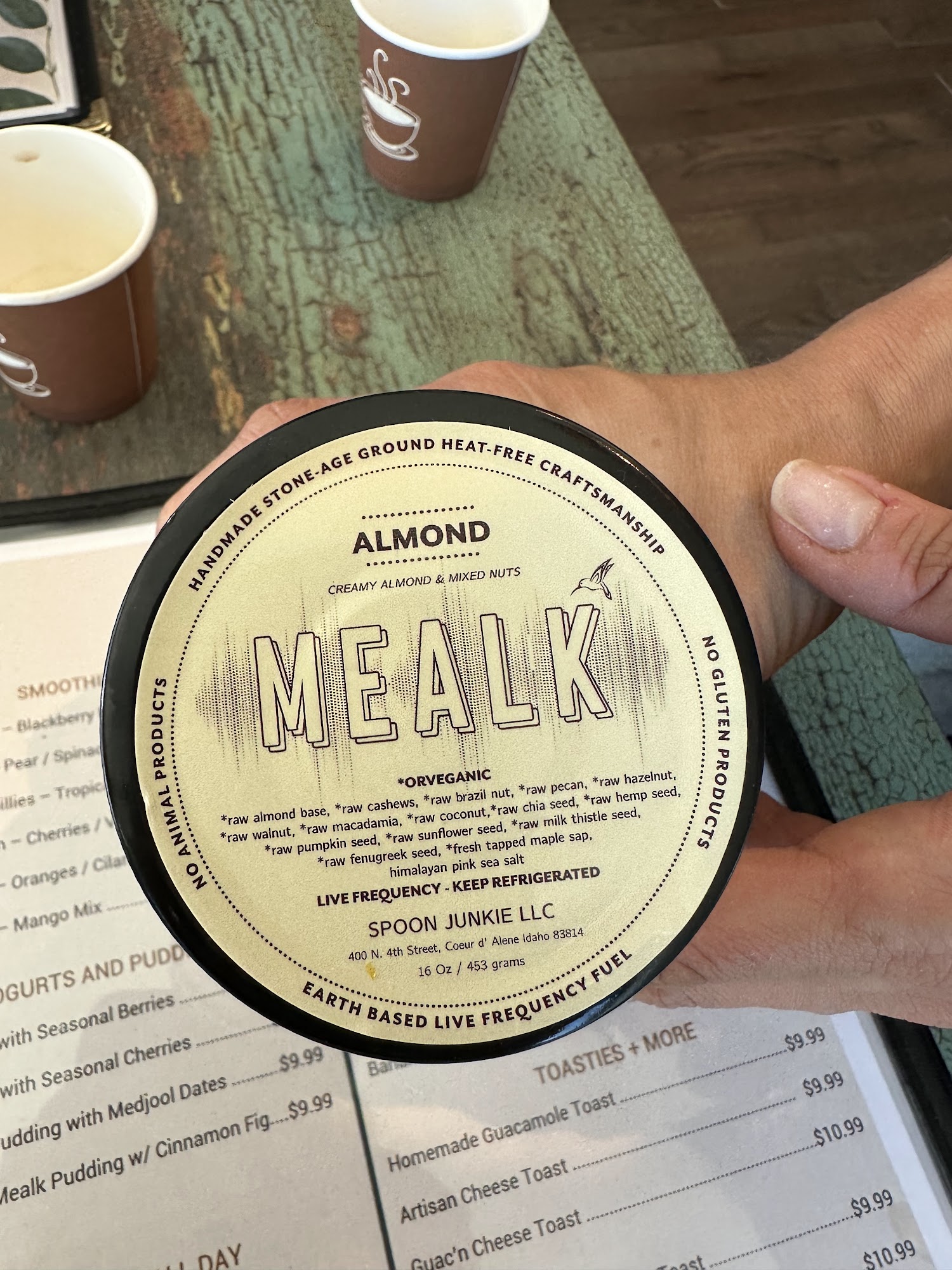 PLANT GOSSIP / ORVEGANIC KITCHEN Menu