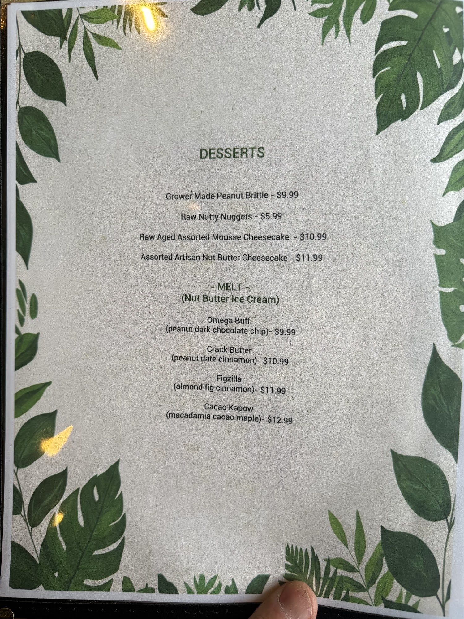 PLANT GOSSIP / ORVEGANIC KITCHEN Menu