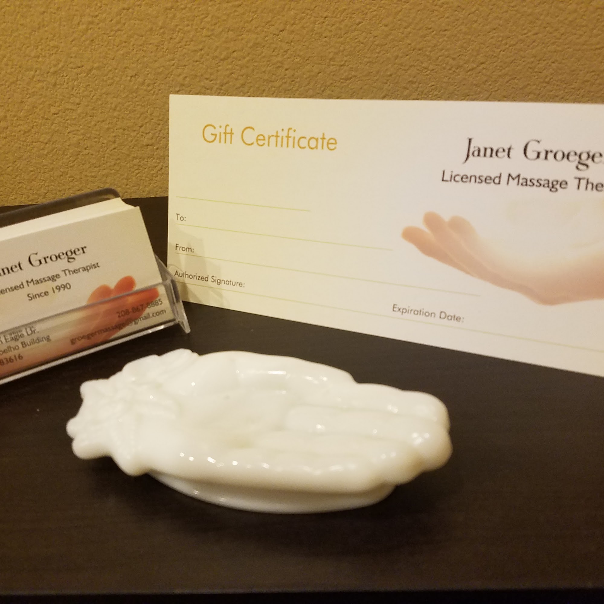 Janet Groeger, LMT 1151 E Iron Eagle Dr Suite 201, Eagle Idaho 83616