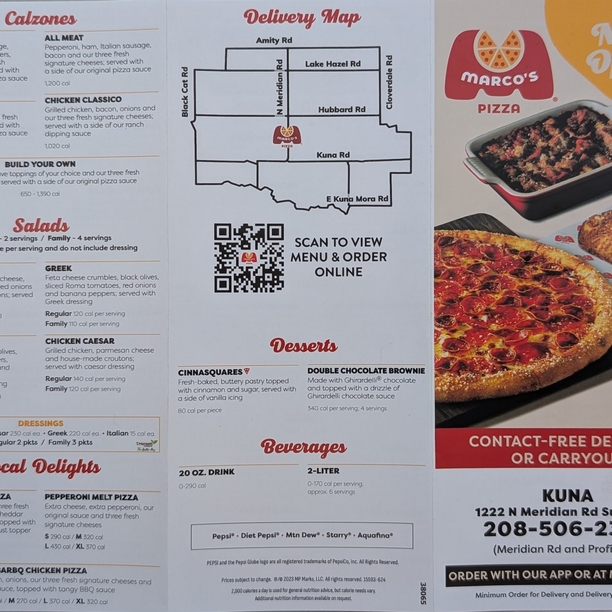 Marco's Pizza Menu