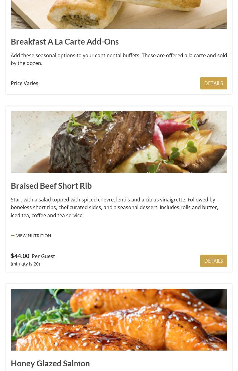 LCSC Catering Services Menu