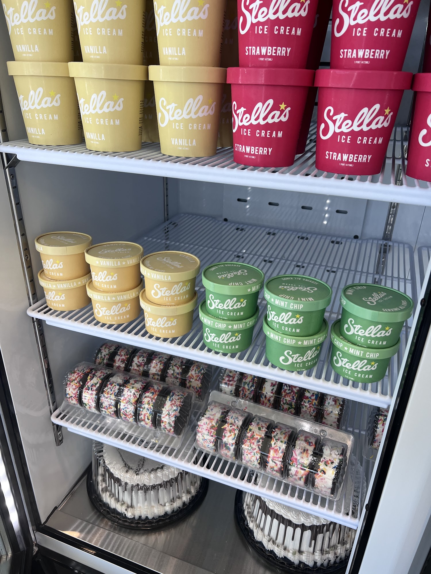 Stella’s Ice Cream - North Meridian Menu