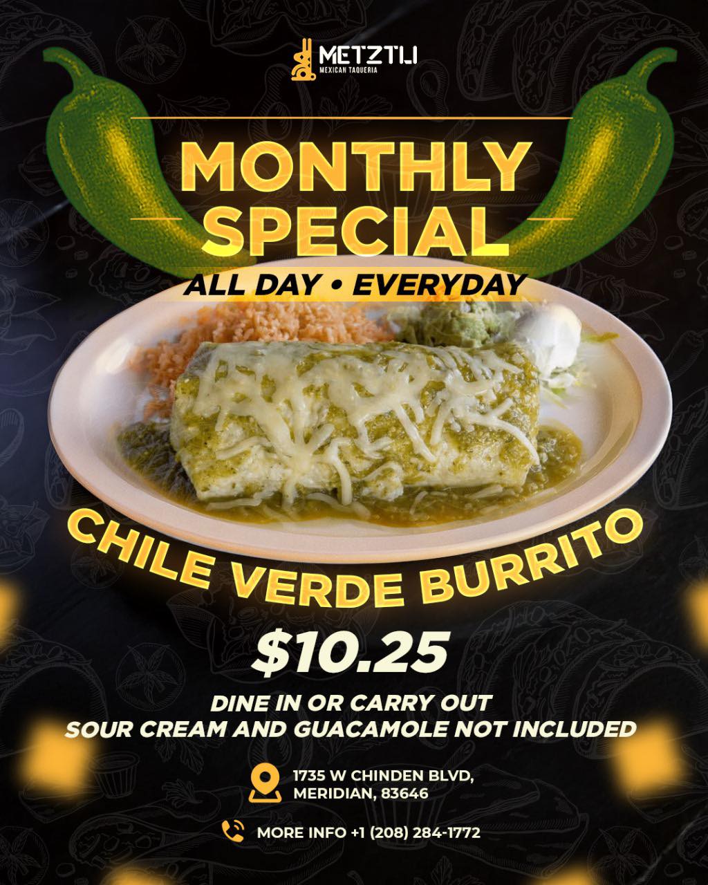 Metztli Sports Cantina & Birrieria Menu