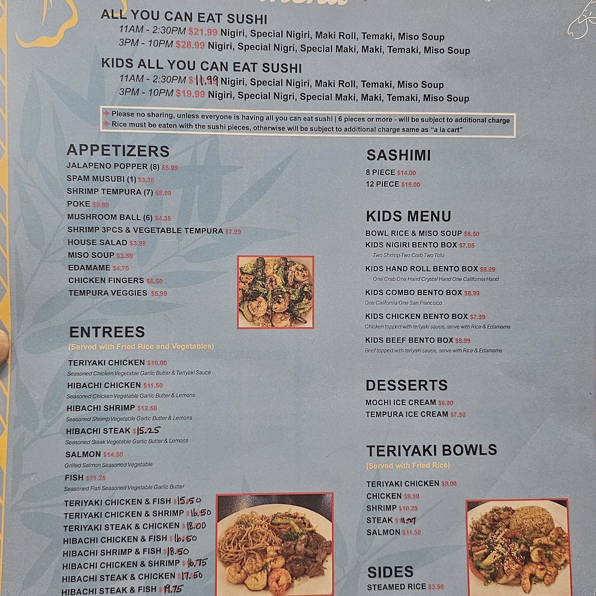 Sushi Bros Menu