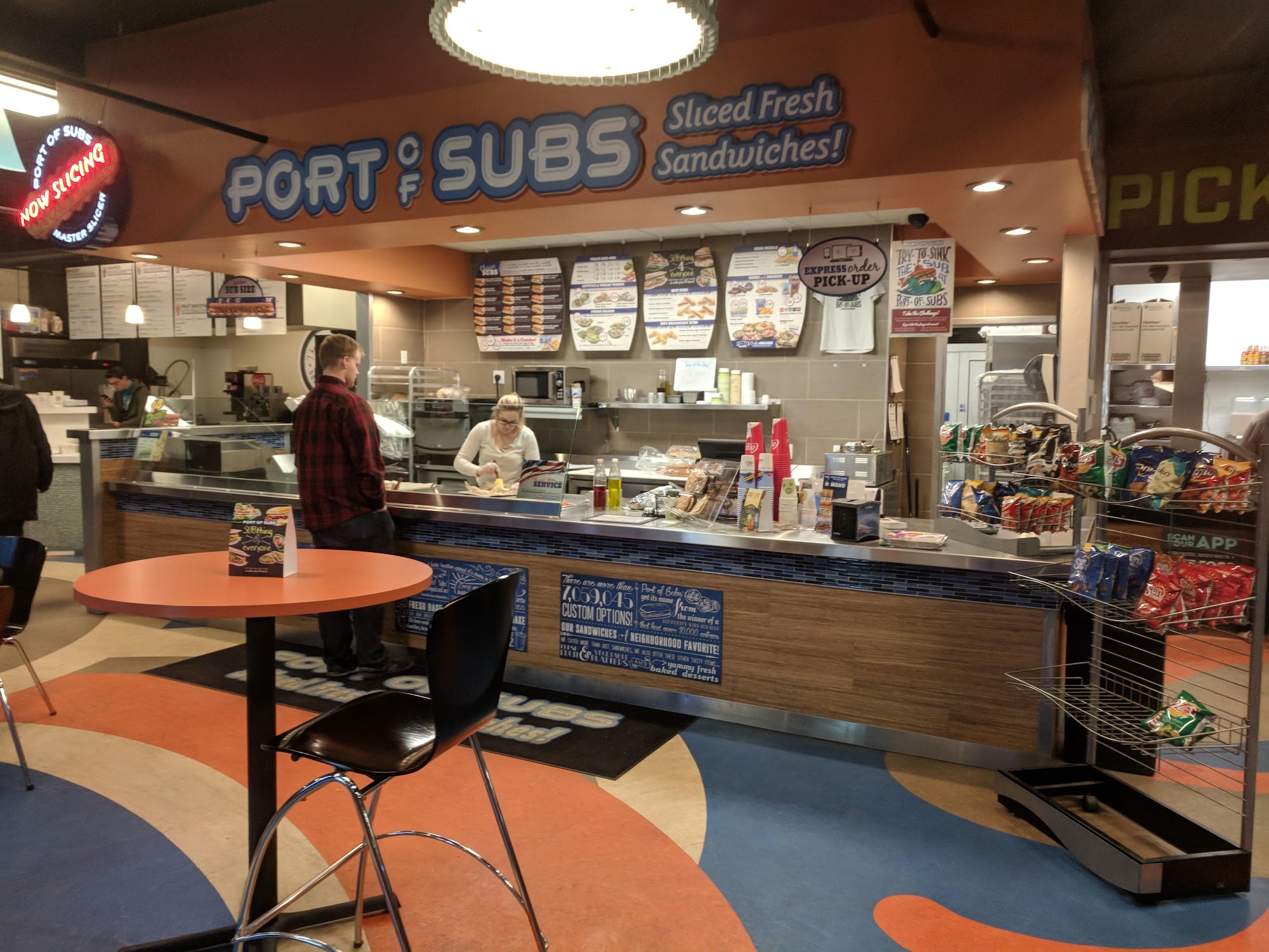Port of Subs Menu