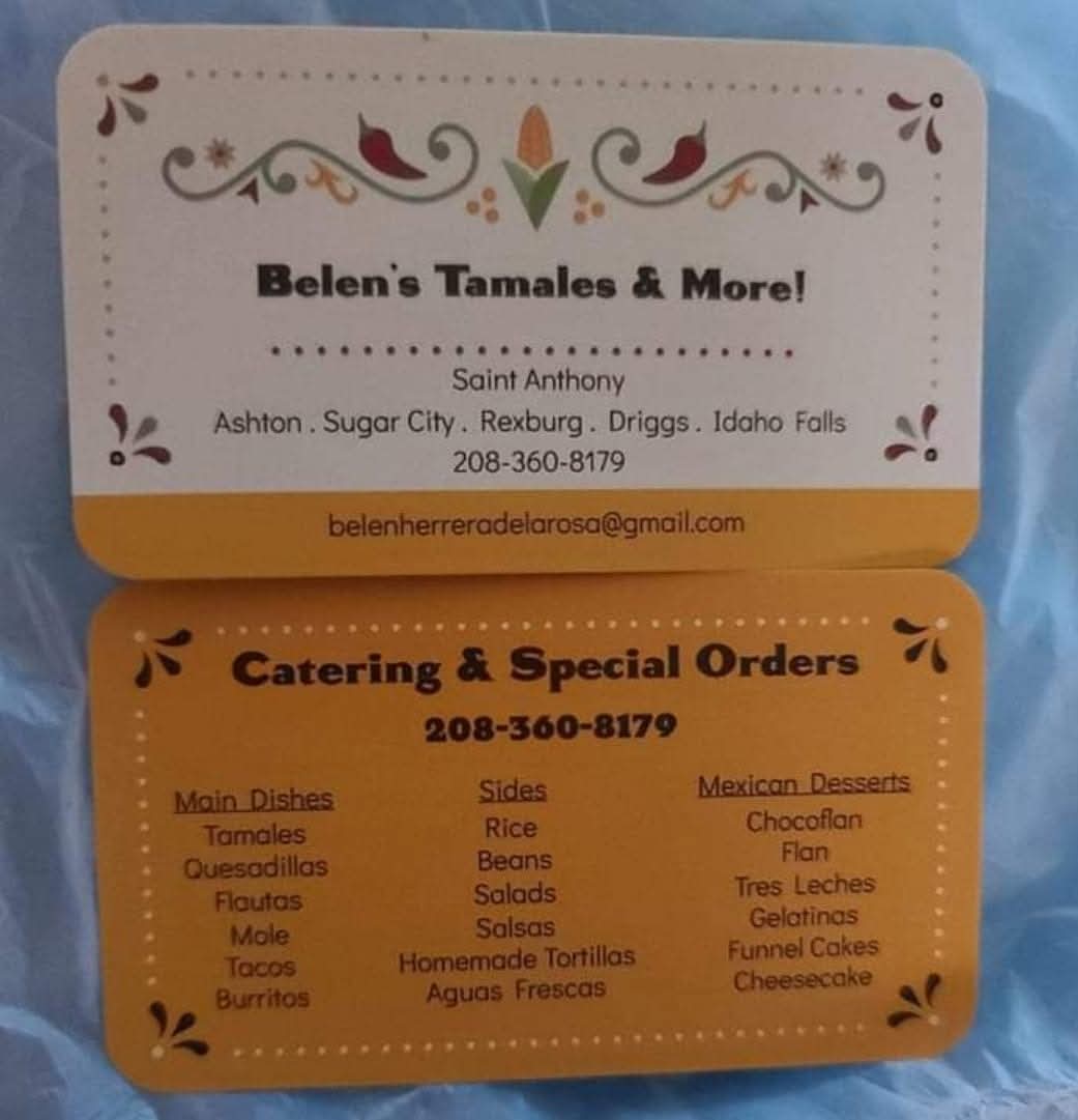 Belen's Tamales & More! Menu