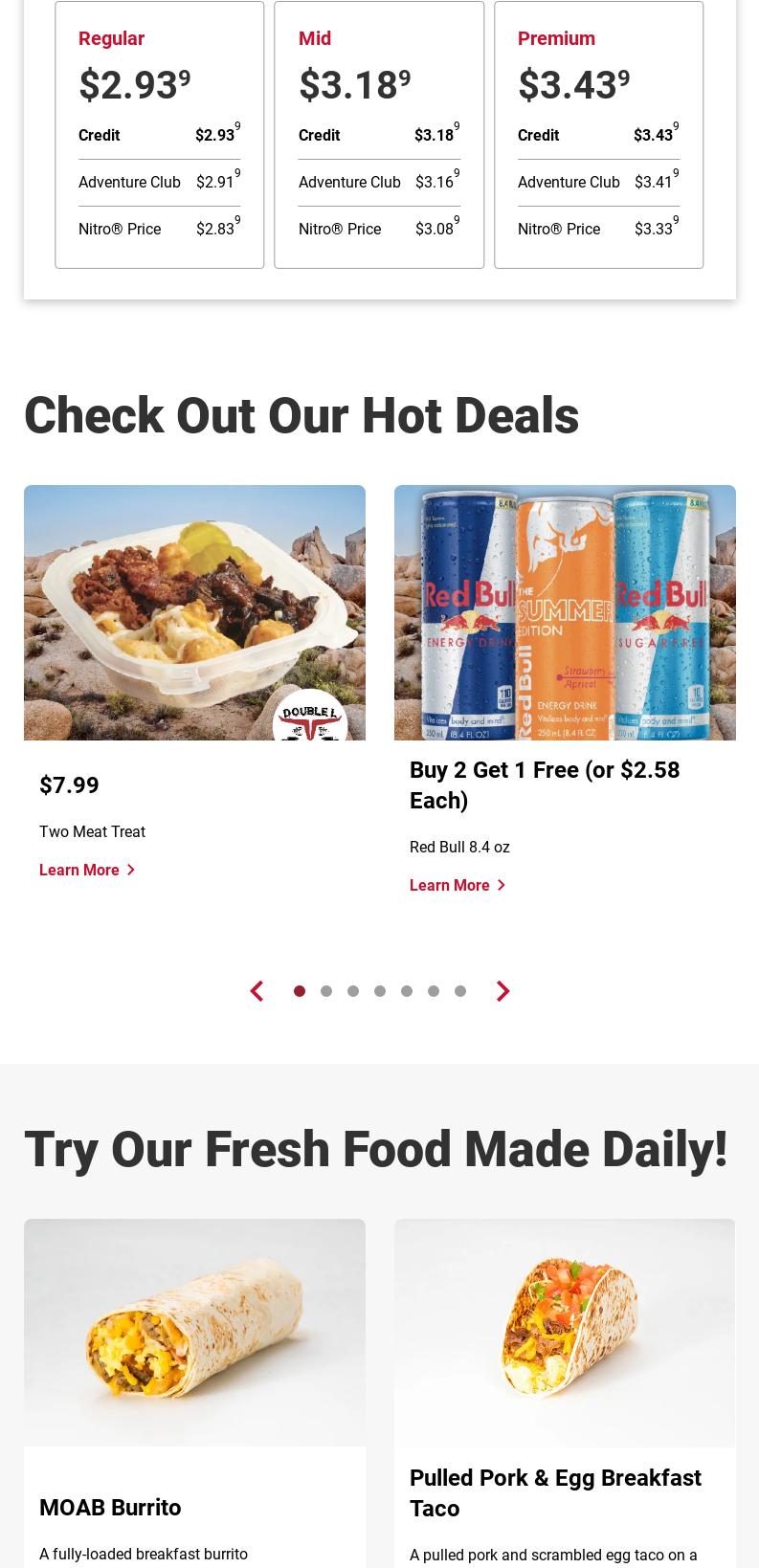 Maverik Menu