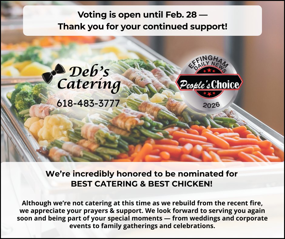 Deb’s Catering Menu