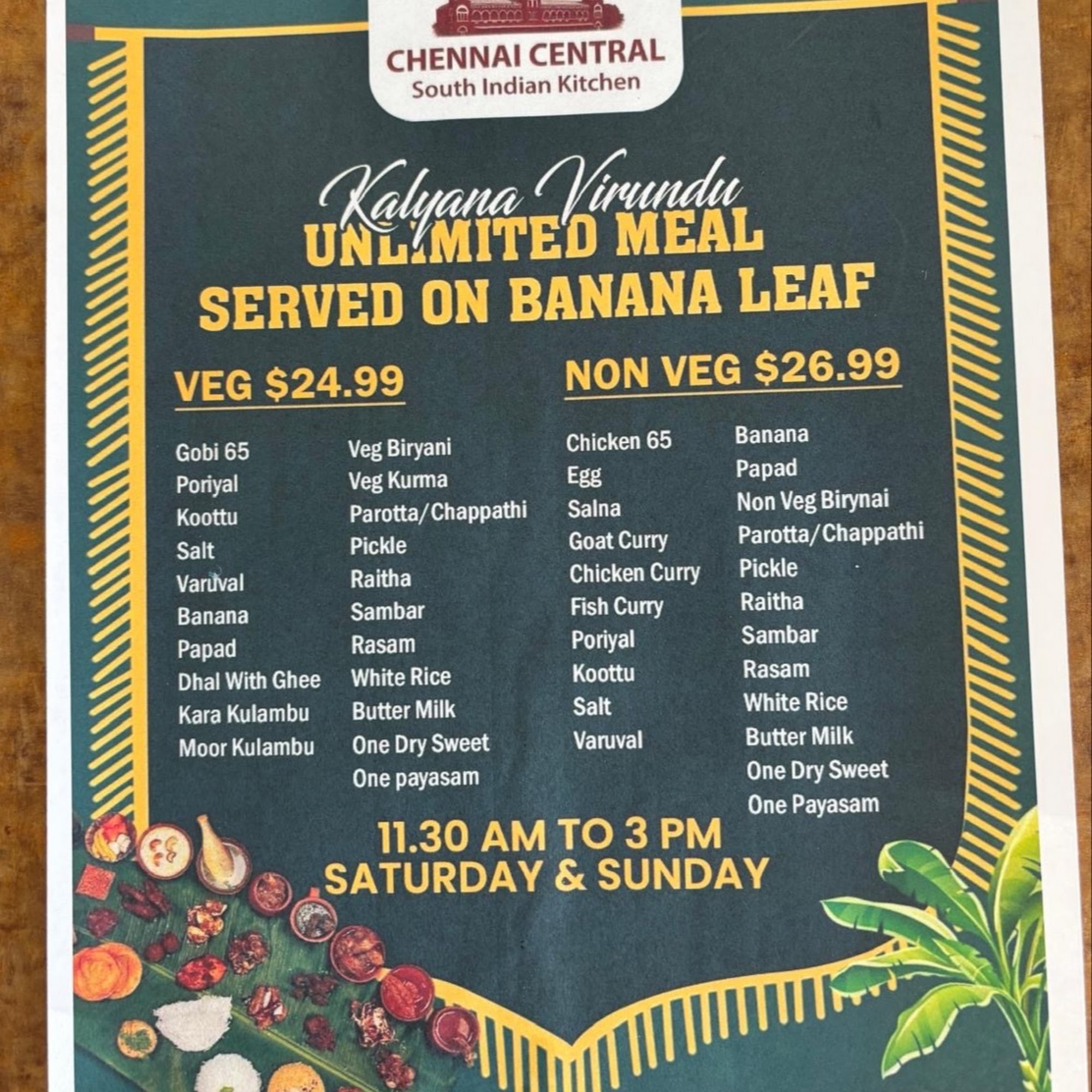 CHENNAI CENTRAL - South Indian Kitchen Arlington Heights