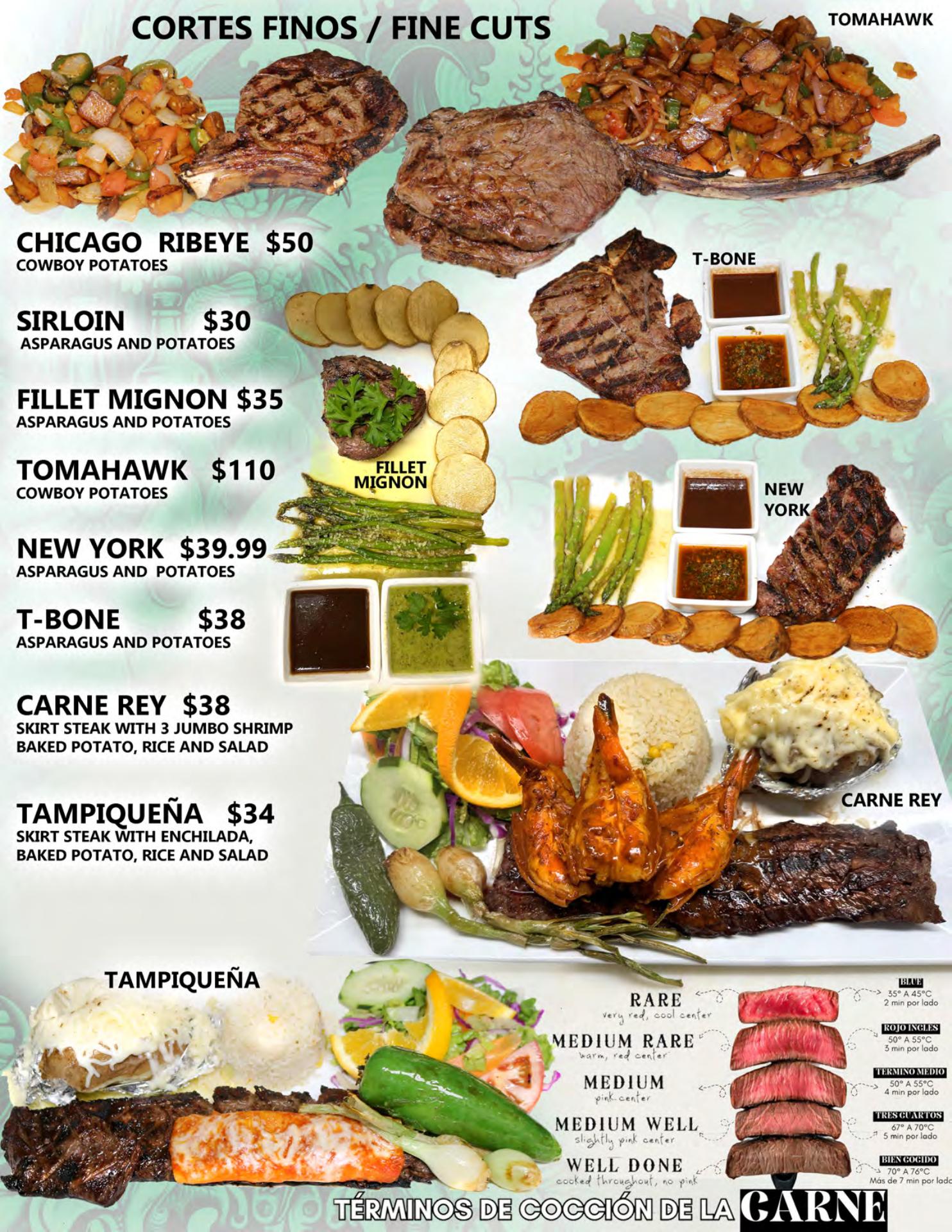 Muchacho Alegre Restaurant Menu
