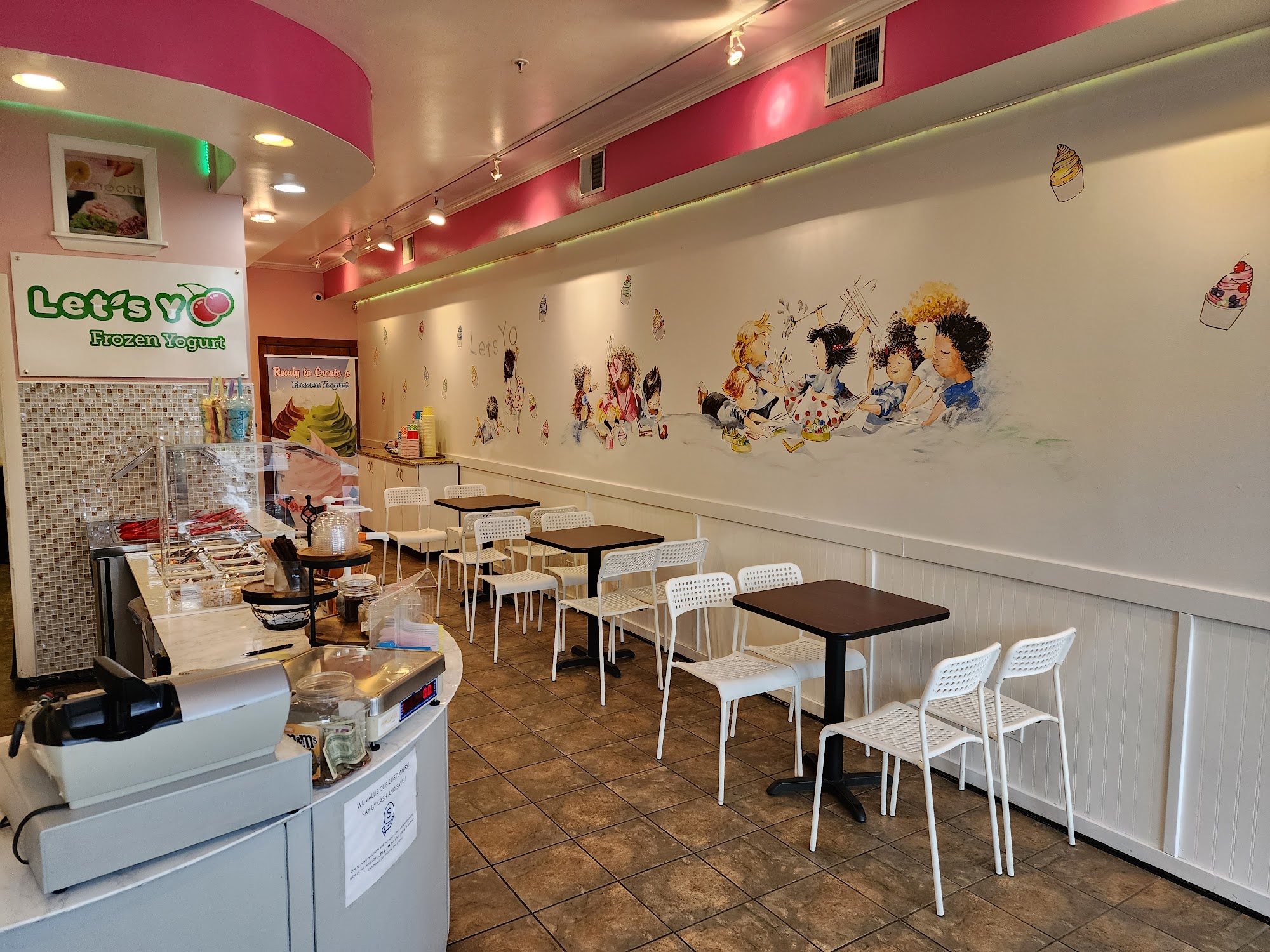 Let's Yo Frozen Yogurt Menu