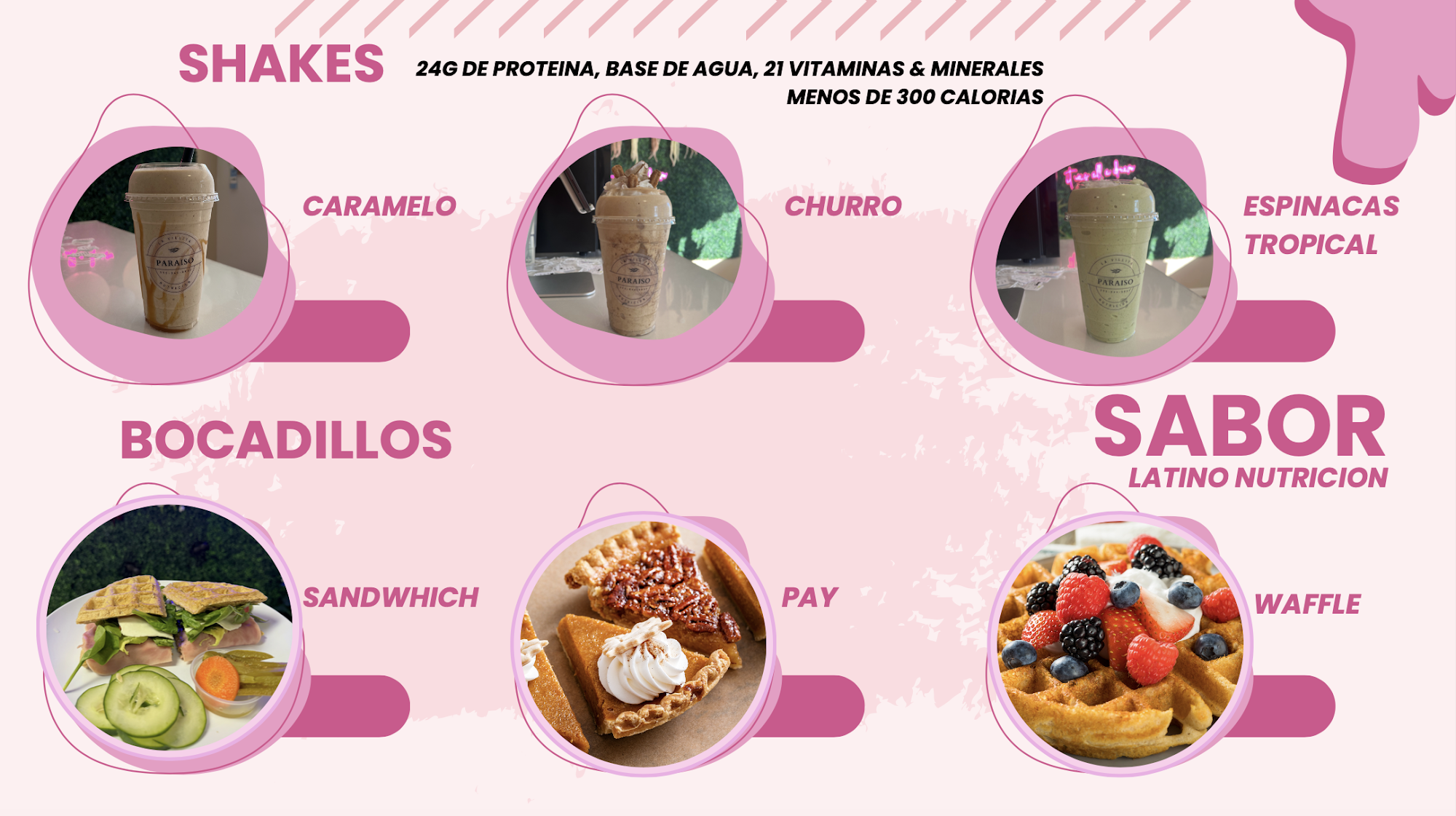 Sabor Latino Nutricion Menu