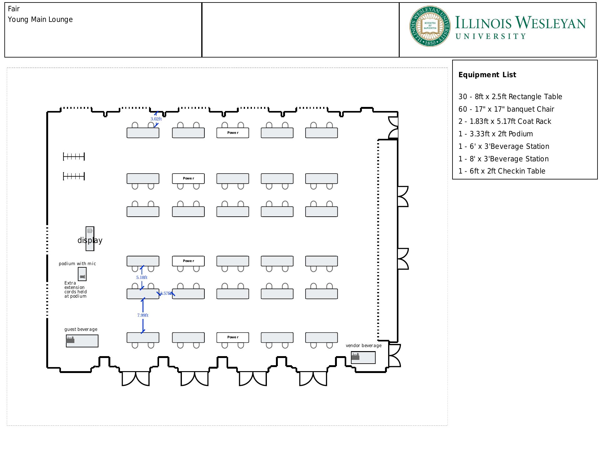 Memorial Center Menu