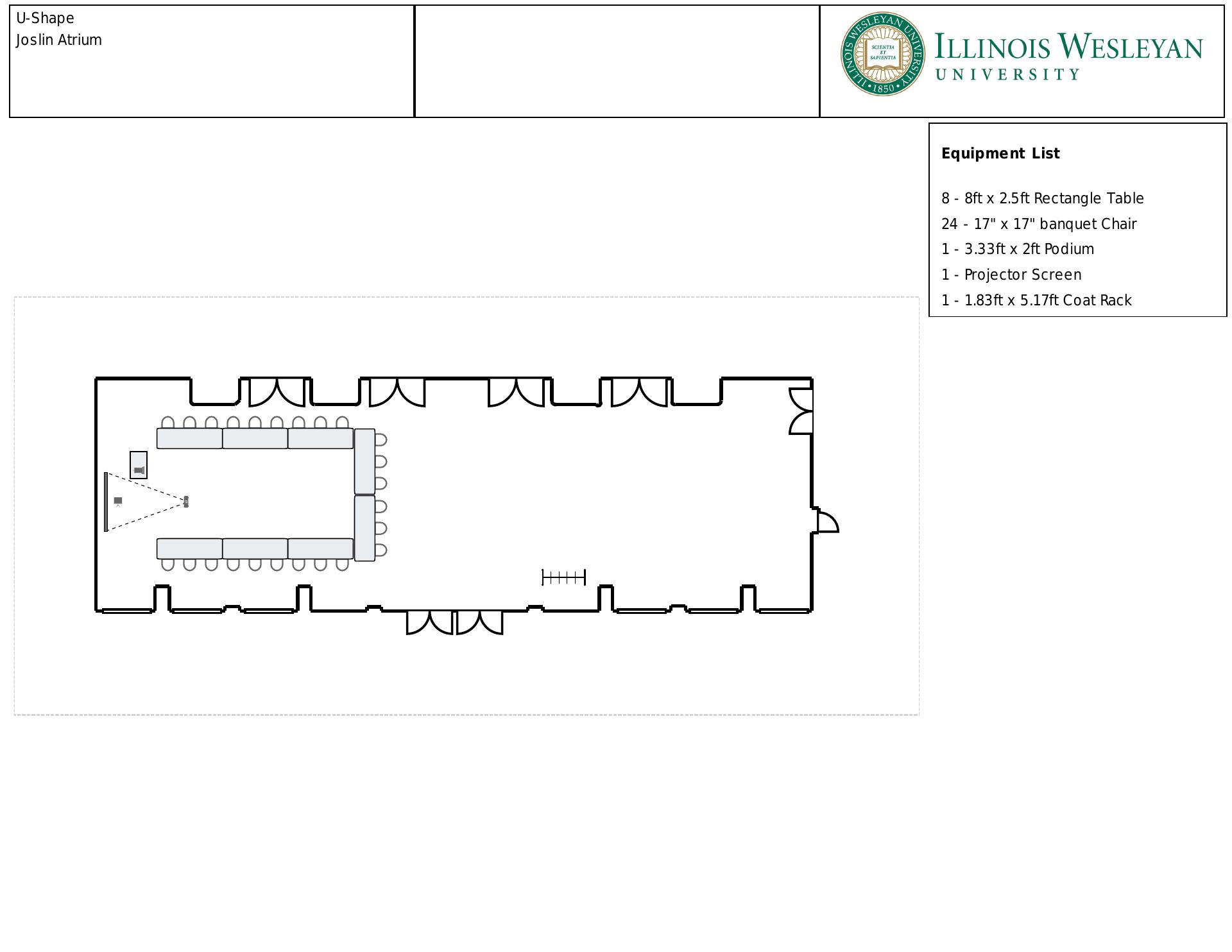 Memorial Center Menu