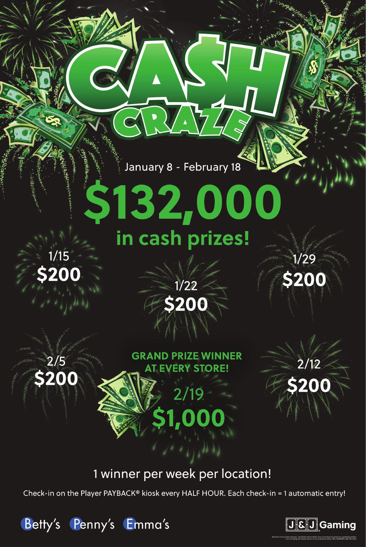 Emma's Slots and Video Poker Menu