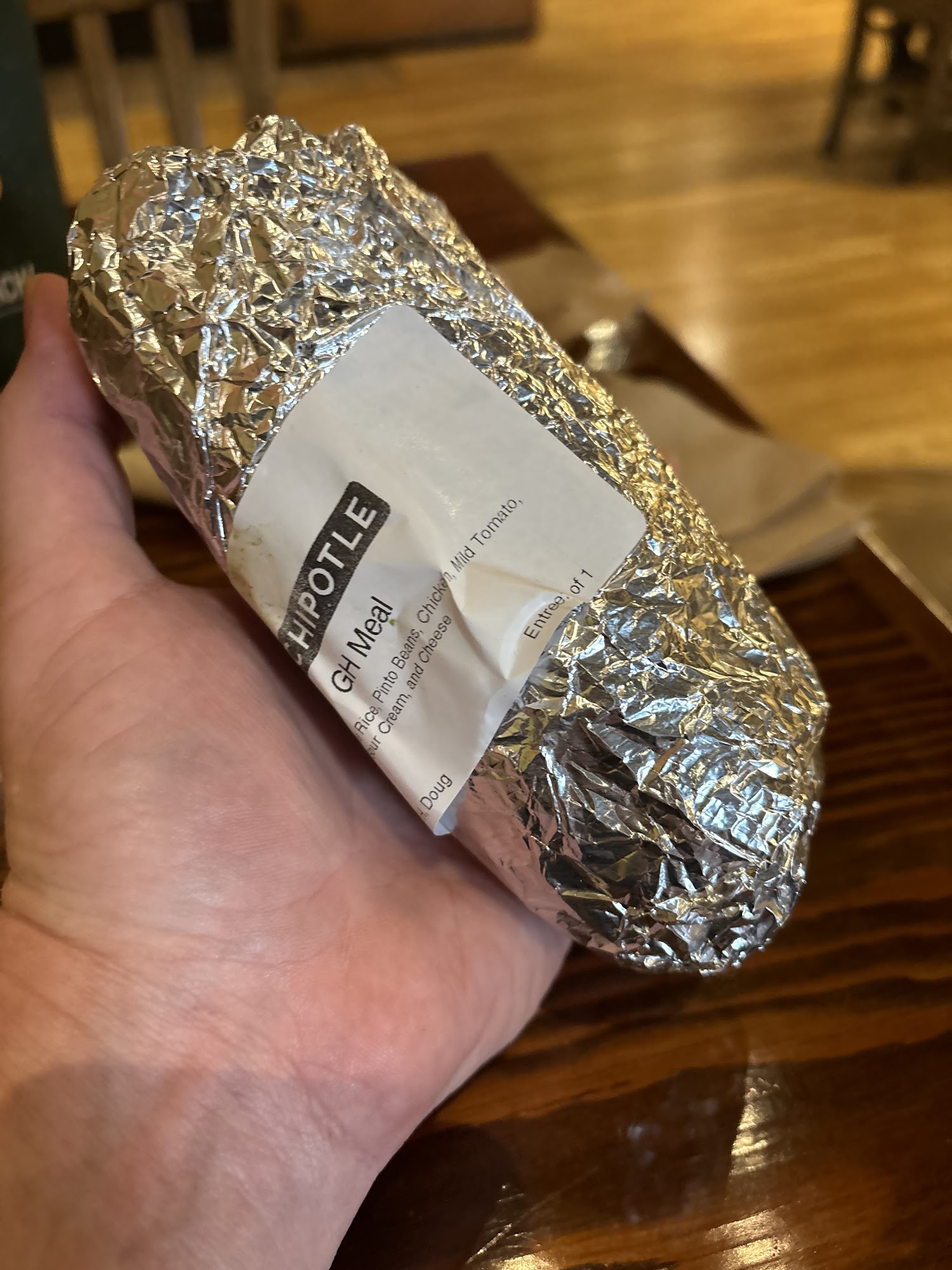 Chipotle Mexican Grill Menu