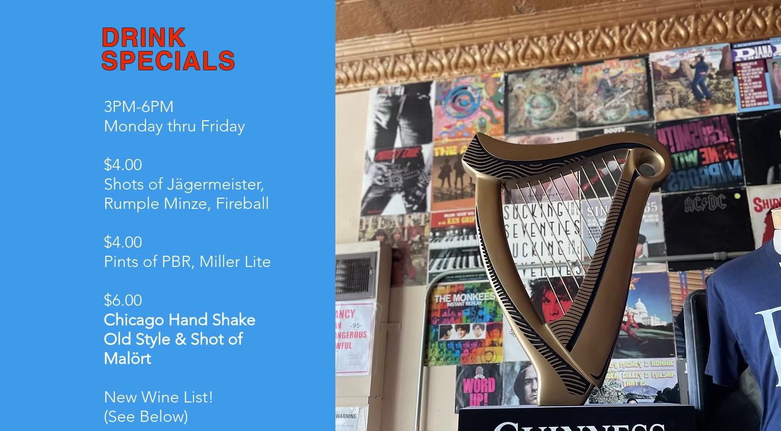 The Ravenswood Tavern Menu