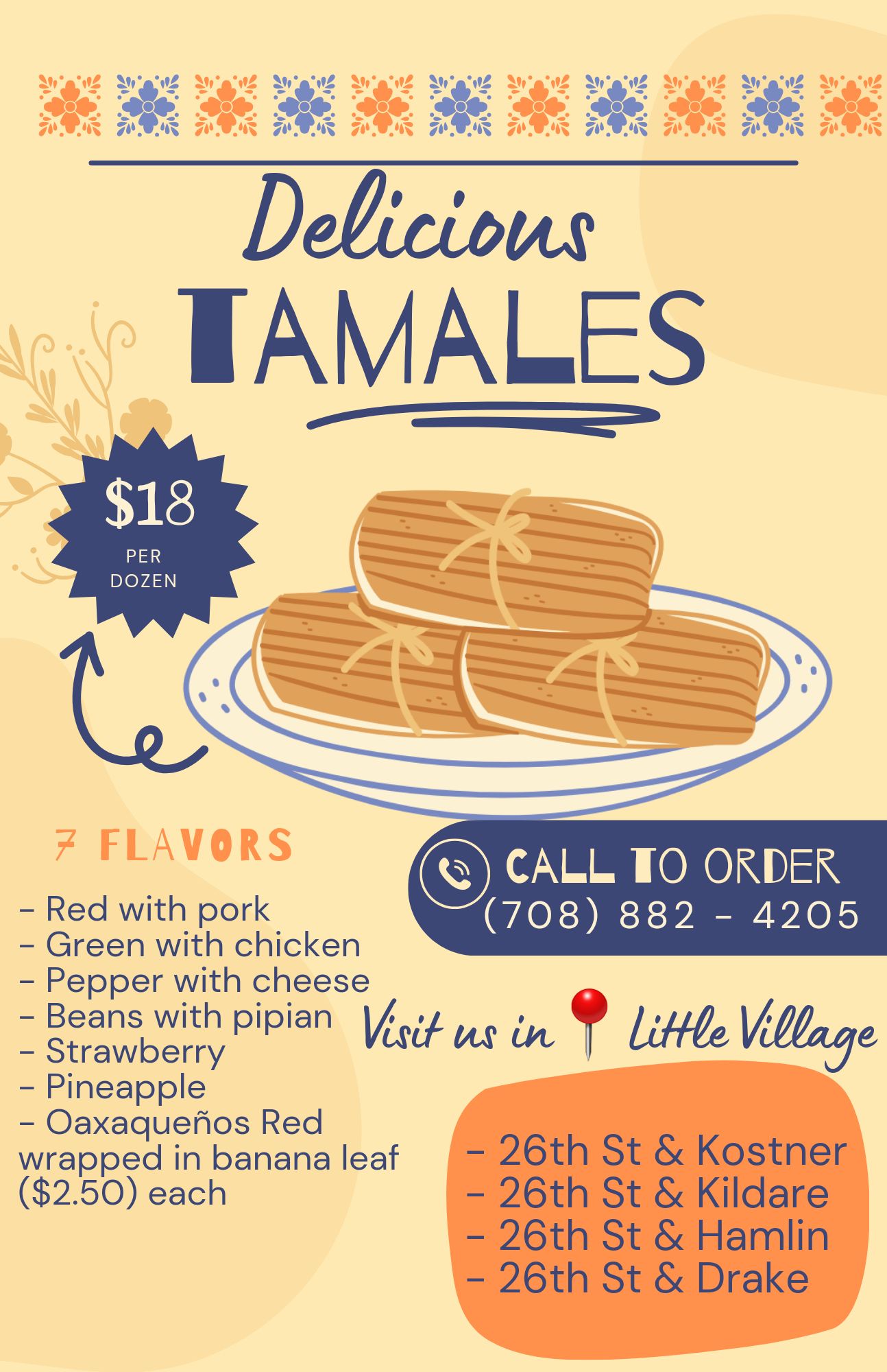 La Leona Tamales Menu
