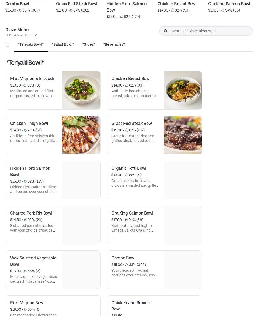 River West Food Co Menu