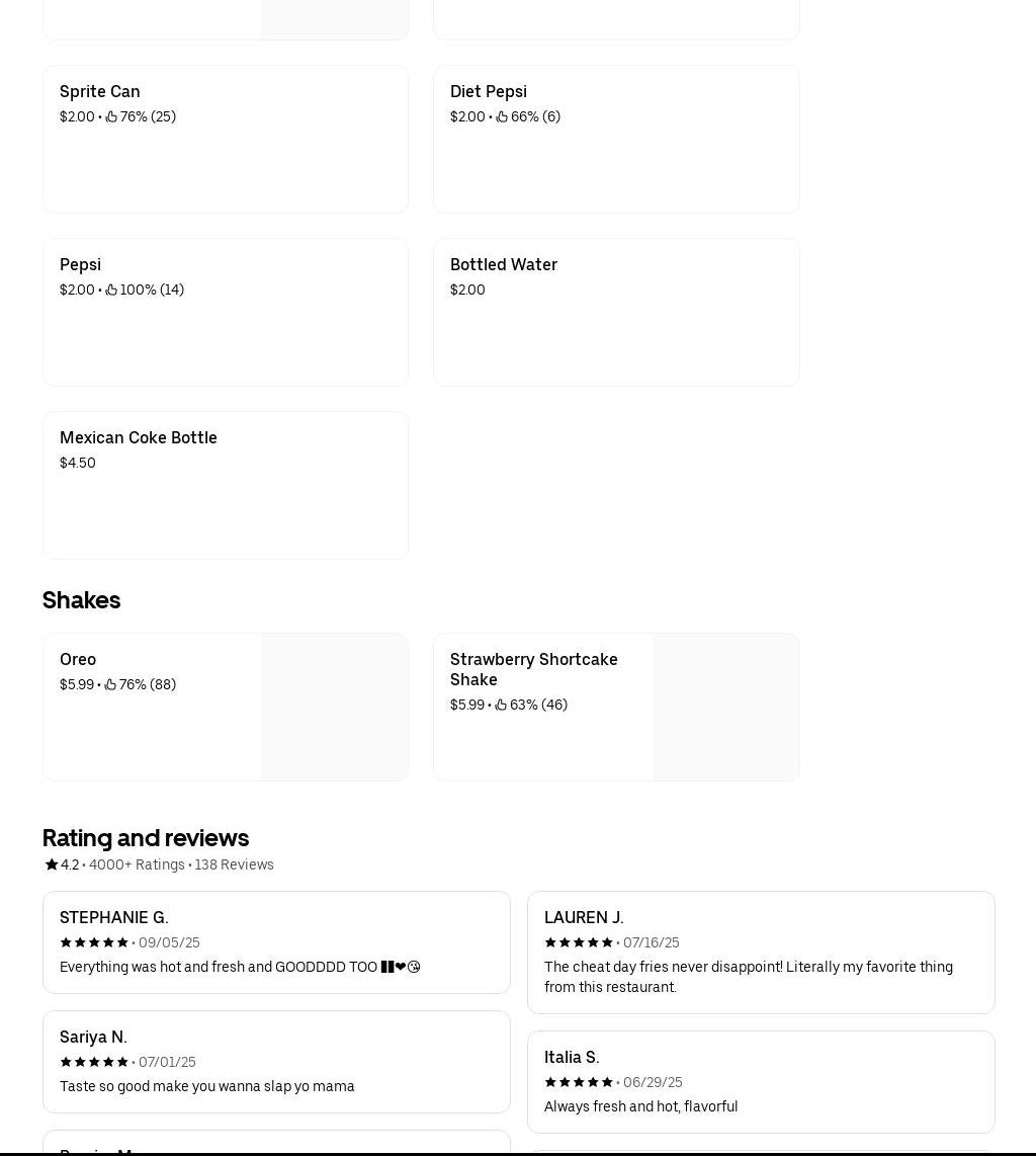 Aint Ya Mamas Cooking Menu