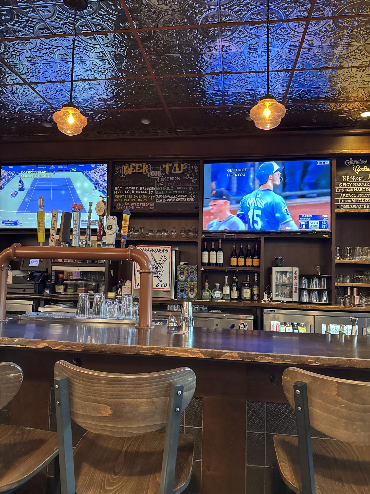 Kinzie On The Rocks Menu