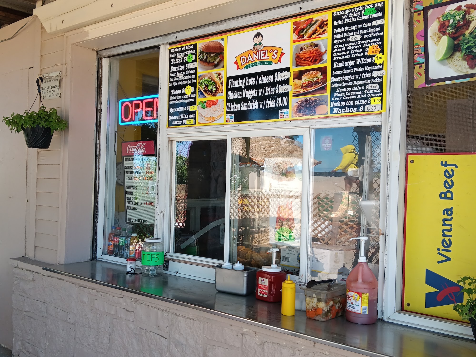 Daniels concession Menu