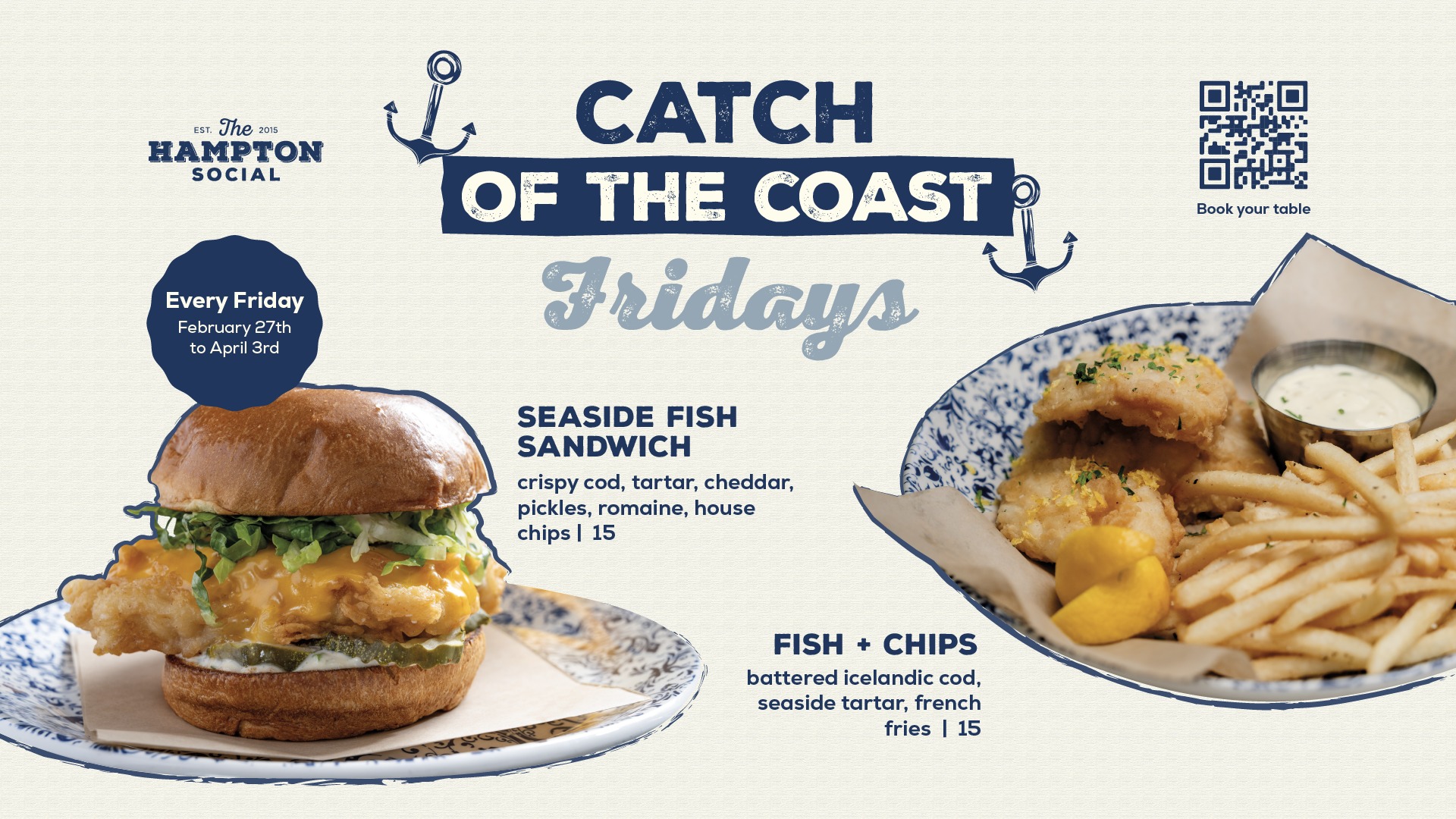 The Hampton Social Menu