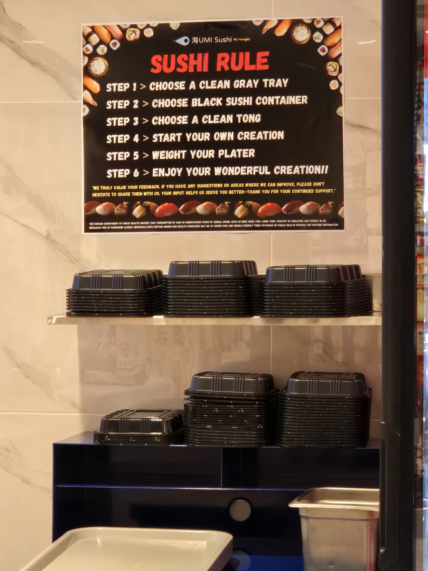 Umi Sushi by Weight Chicago Menu